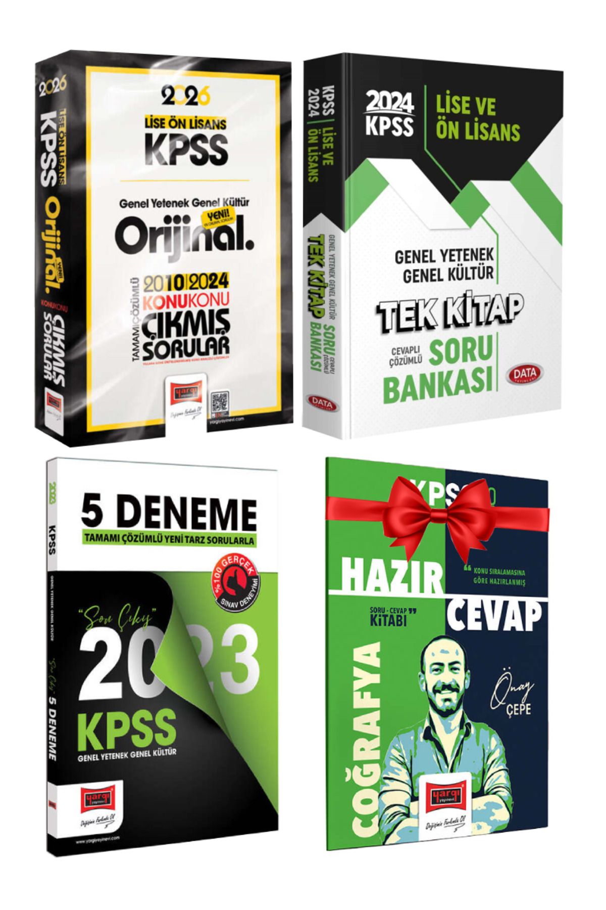 Yargı Yayınları 2026 KPSS Lise Ön Lisans Orijinal 2010-2024 Konu Konu Çıkmış Sorular+ Tek Kitap Soru Bankası+ Deneme