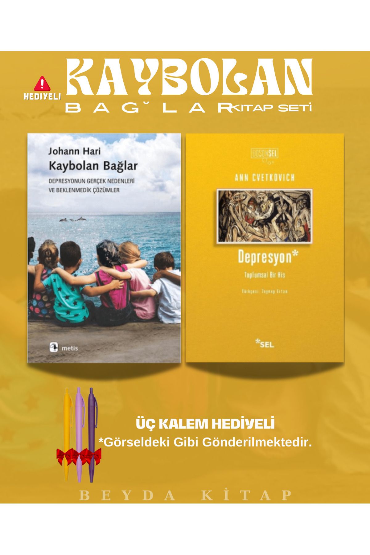 Metis Yayınları Kaybolan Bağlar - - Üç Kalem Hediyeli - Kitap Seti