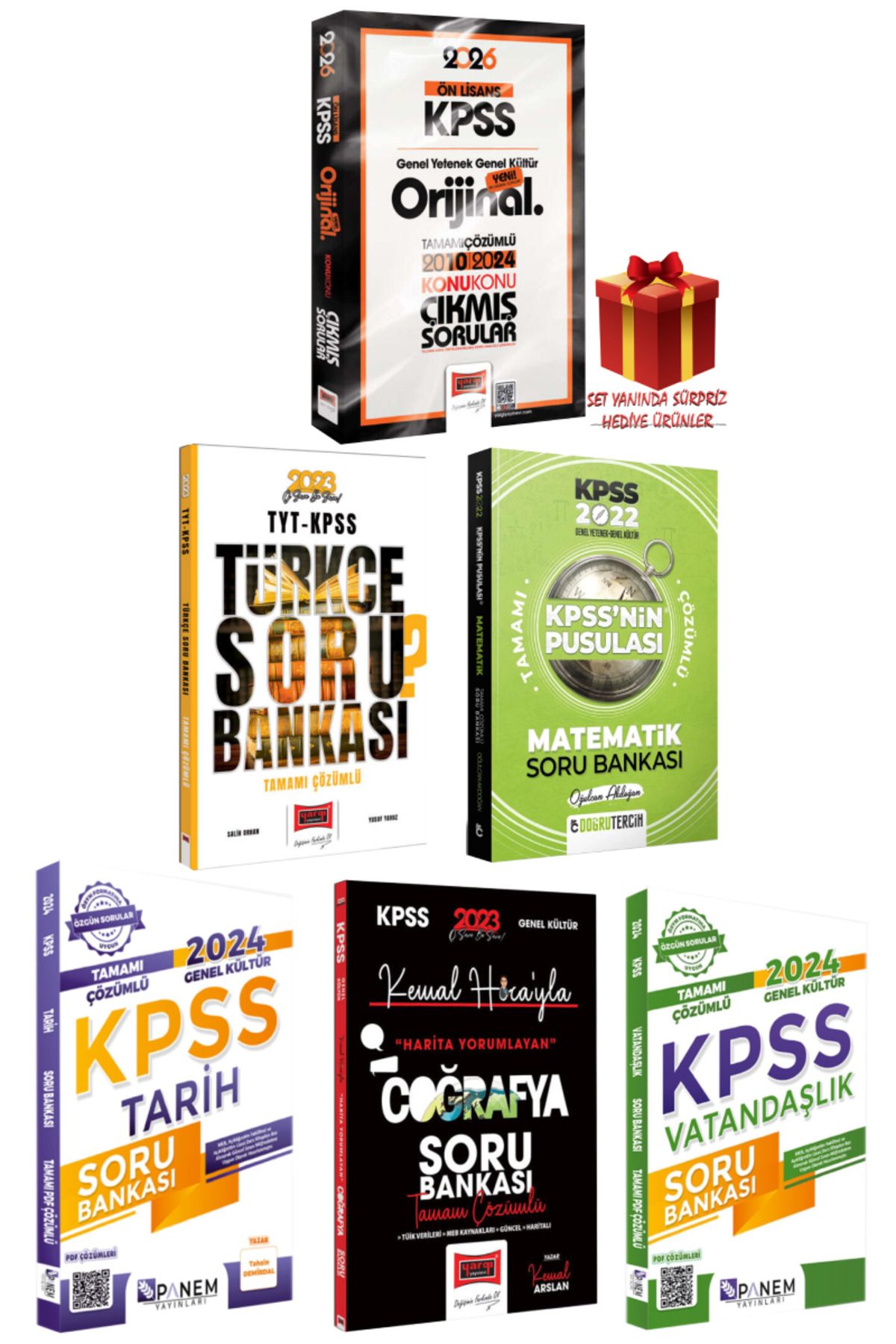 Yargı Yayınları 2026 KPSS Ön Lisans GYGK Çıkmış Sorular 2010-2024+Türkçe Matematik Tarih Coğrafya Vatandaşlık SB