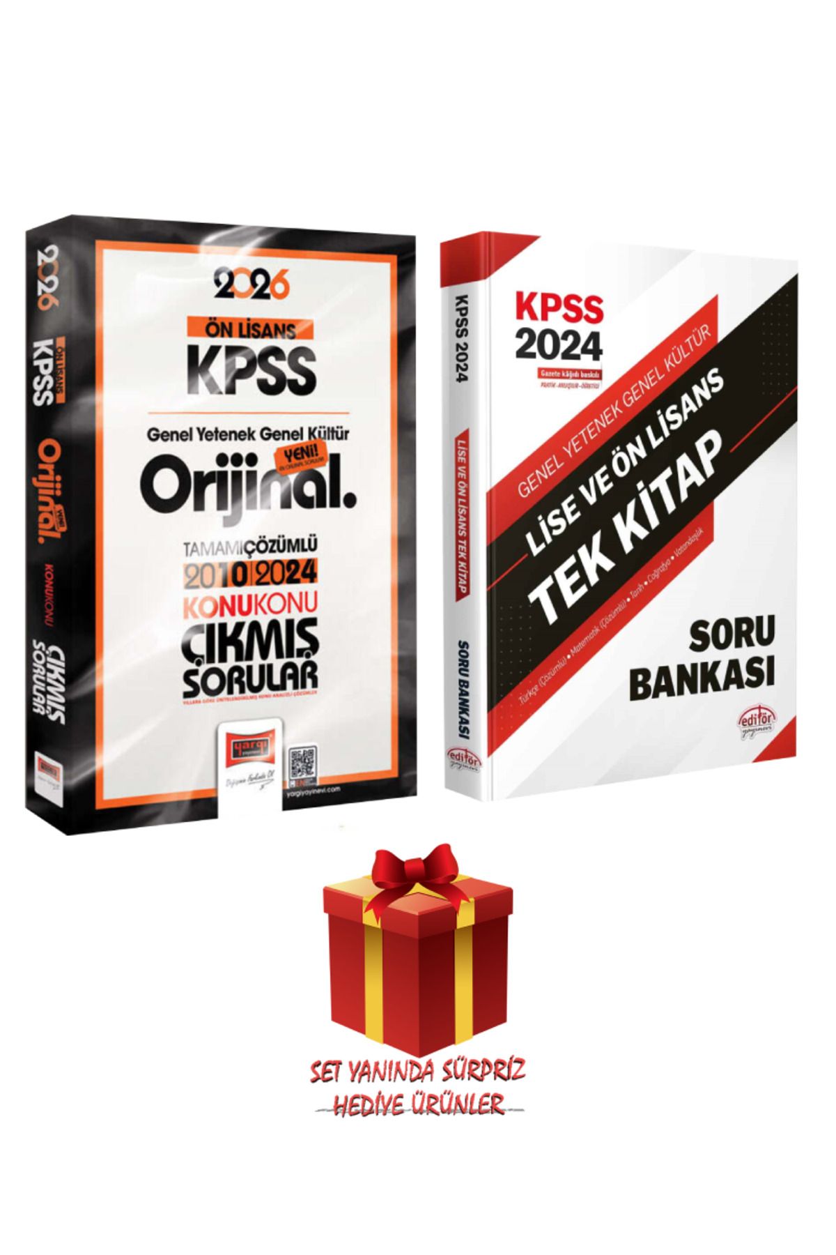 Yargı Yayınları 2026 KPSS Ön Lisans Orijinal 2010-2024 Konu Konu Çıkmış Sorular+ Editör Tek Kitap Soru Bankası