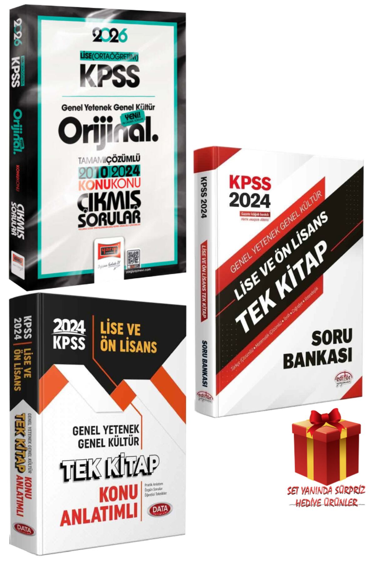 Yargı Yayınları 2026 KPSS Lise (Ortaöğretim) GYGK Orijinal Çıkmış Sorular 2010-2024+Tek Kitap Konu+Soru Bankası Seti