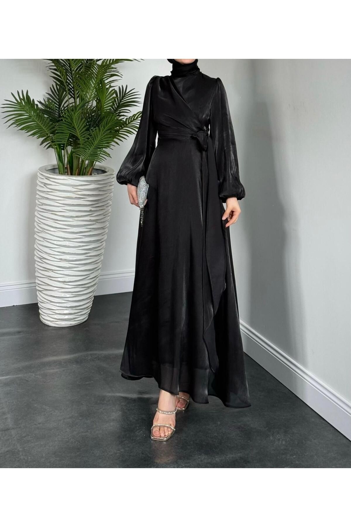 noyacollection Yandan Bağlamalı Janjan Abiye
