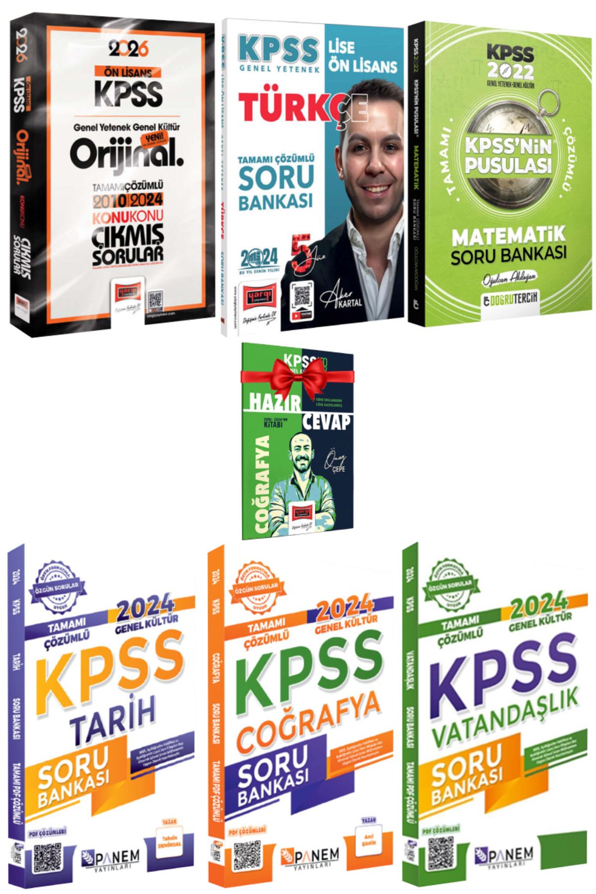 Yargı Yayınları 2026 KPSS Ön Lisans Orijinal 2010-2024 Konu Konu Çıkmış Sorular+ Panem- Doğru Tercih Soru Bankası