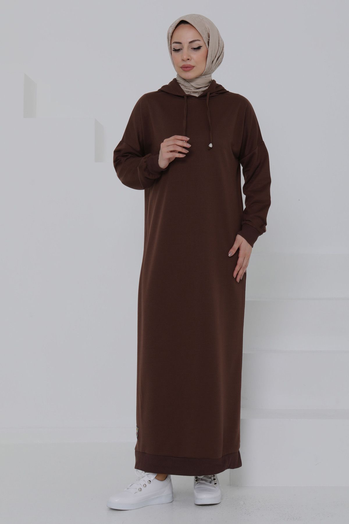 TOFİSA Armalı Elbise Kahve - 27049