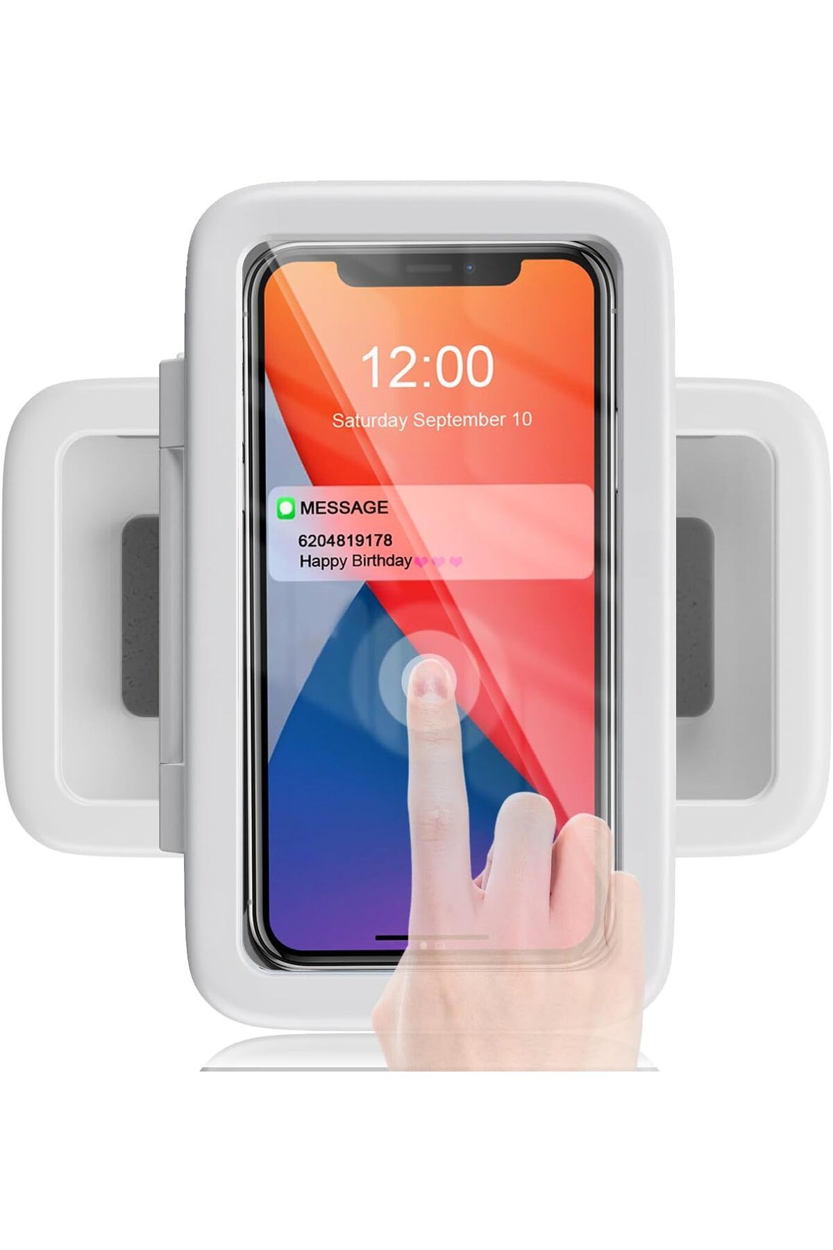 ÇAĞUR Dark Duş Telefon Tutacağı Su Geçirmez 480 Döndürme Telefon Standı Kılıf Banyo Banyo Banyo i