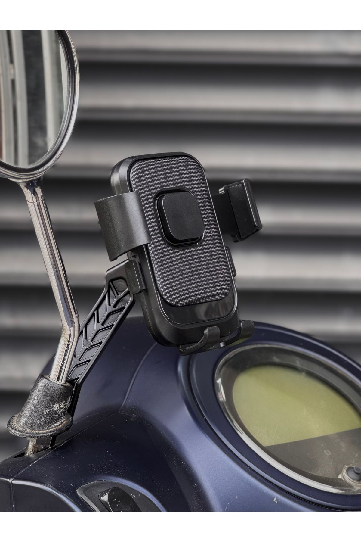 pinlock Bisiklet Scooter Motor Tutucu Otomatik Motorsiklet Ayna ve Gidon Bağlantılı Telefon Tutucu