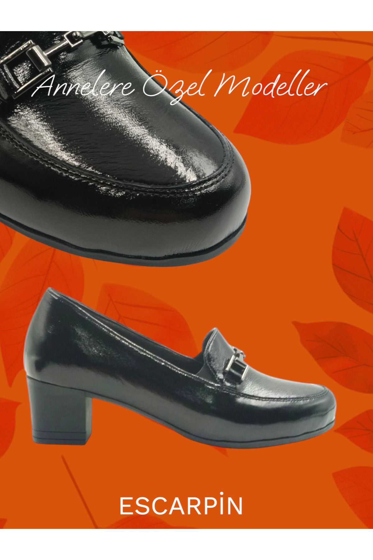 Escarpinshoes KADIN HAKİKİ DERİ KAPALI TOPUKLU GÜNLÜK VE ŞIK AYAKKABI