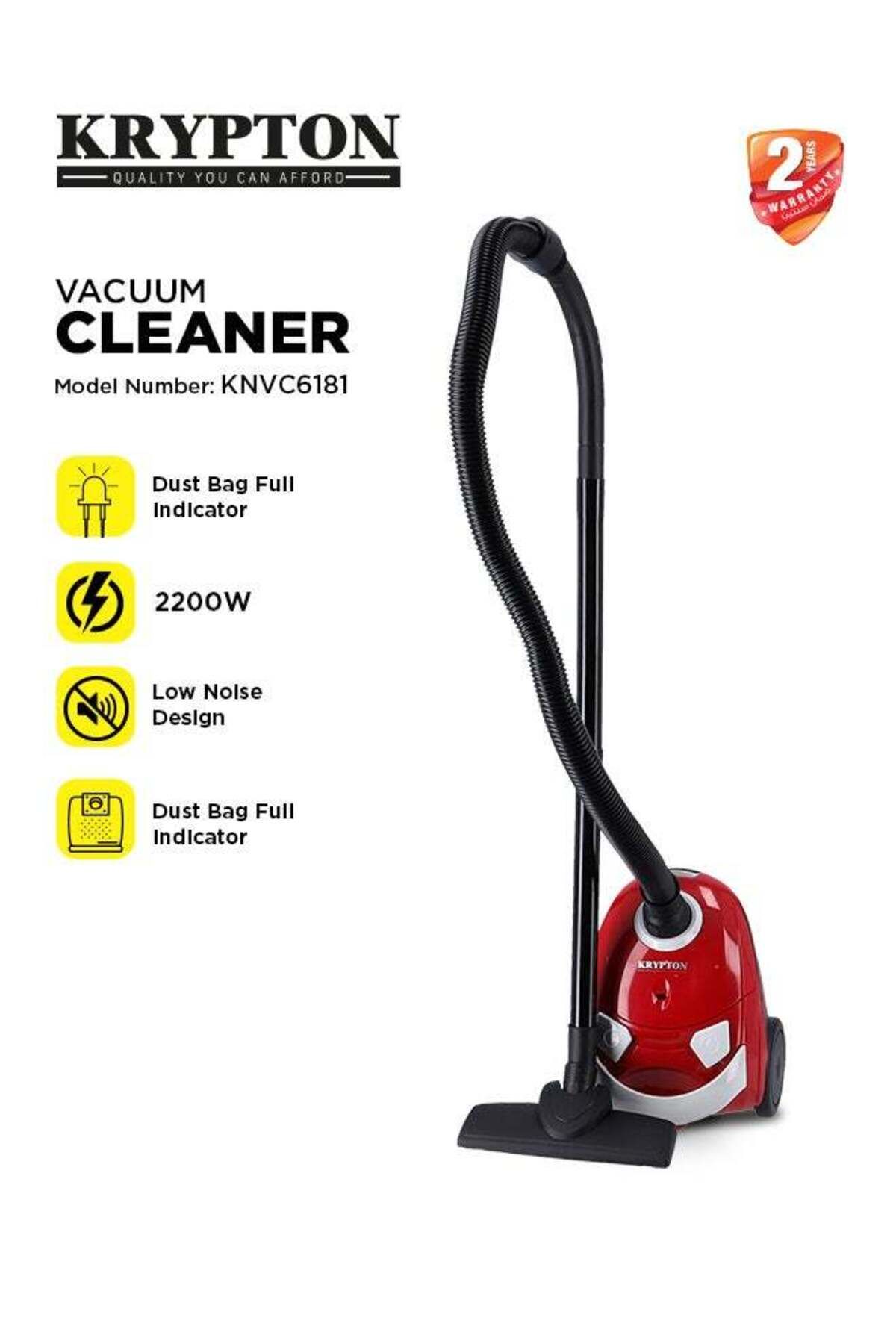 KRYPTON-Handheld Vacuum Cleaner For Floor And Dust Cleaning With Large Suction Capacity, Dust Full Indicator 1