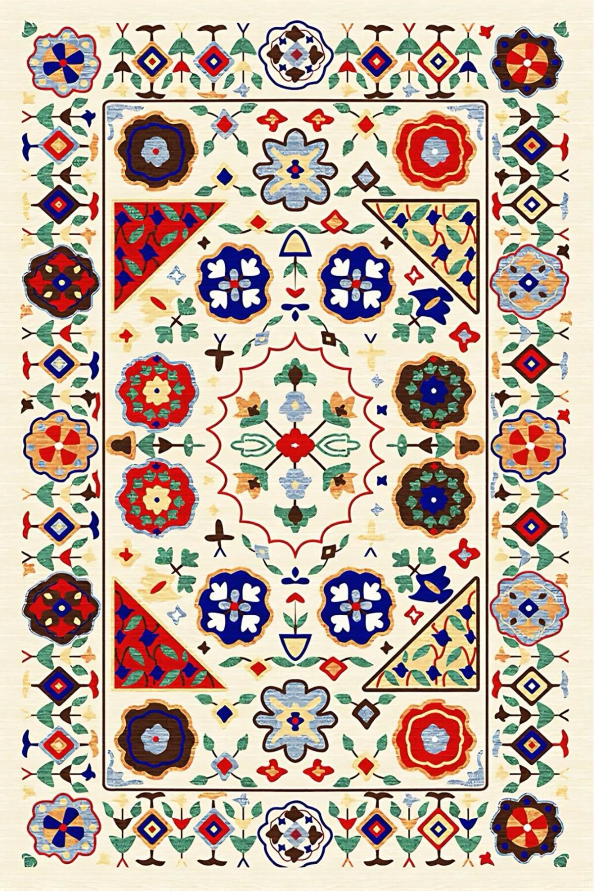 Harikabirev HARİKABİREV | VİNTAGE ESKİTME TARZ OTANTİK MİNİMALİST MODERN DESENLİ| YIKANABİLİR HALI