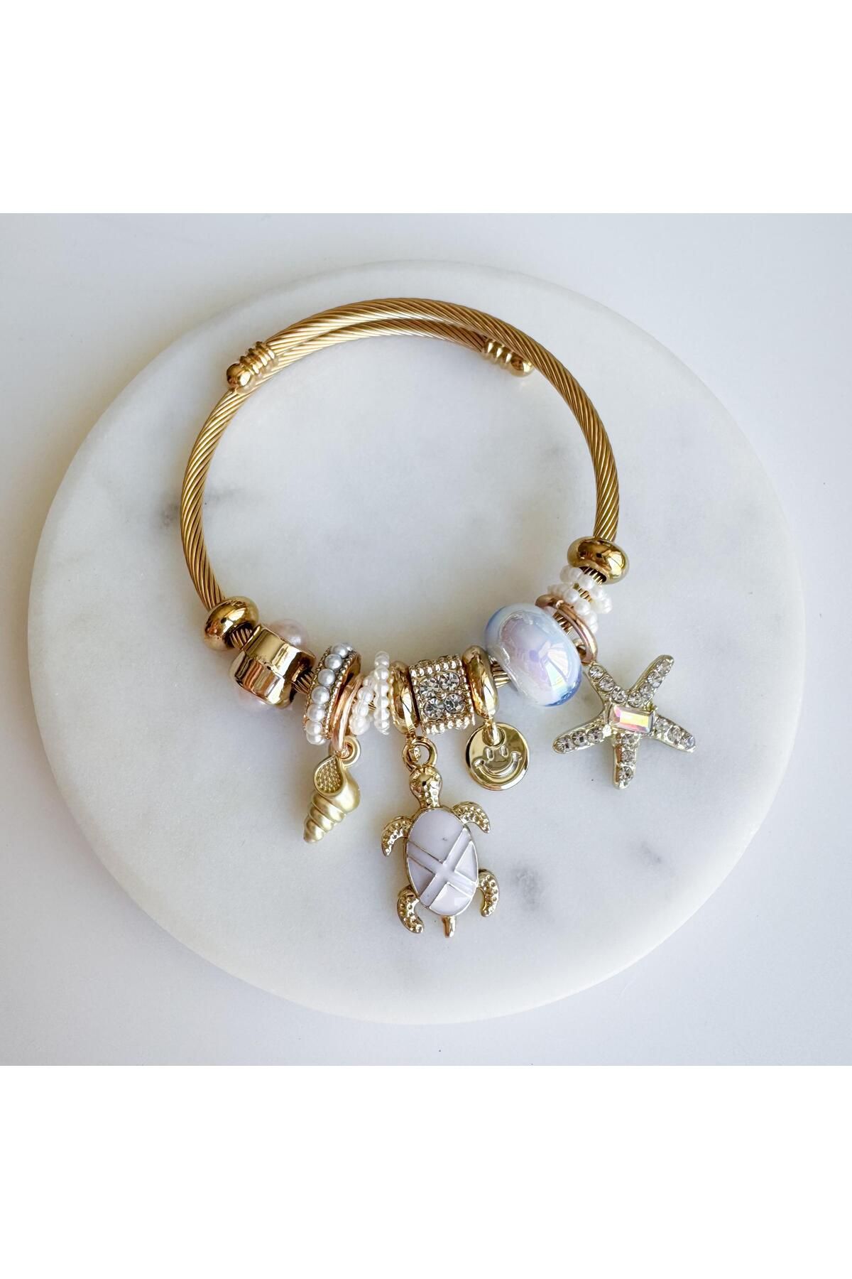 Venus Design Çelik Kaplumbağa Charm Bileklik