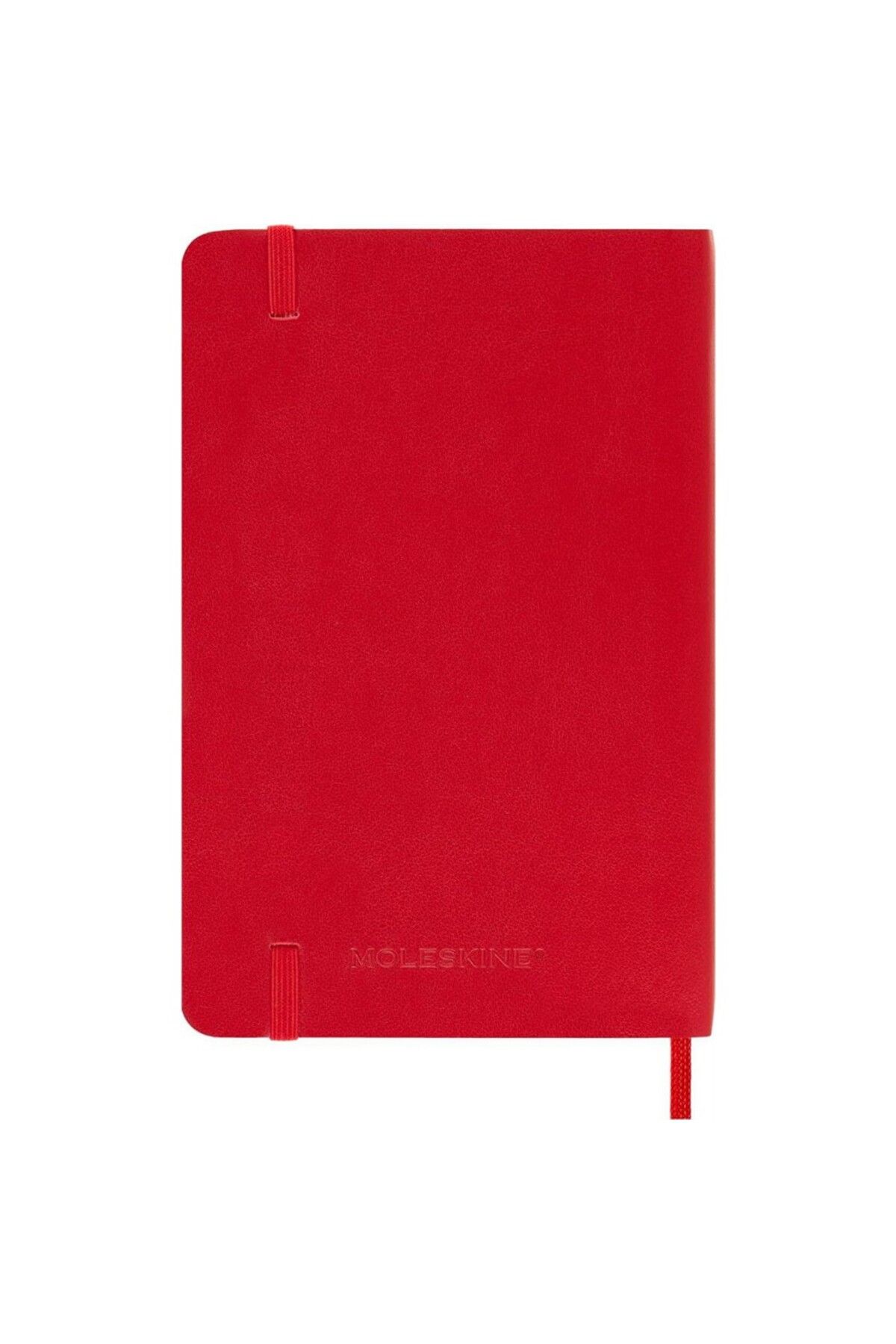 Moleskine-Striped Red Notebook Pocket Size Soft Cover 6