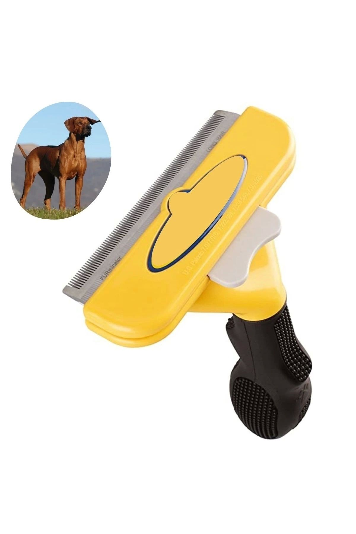 STOREMAX Kedi ve Köpekler İçin Kısa Tüylü Köpek Tarağı Tüy Toplayıcı Tarak Large (5047)