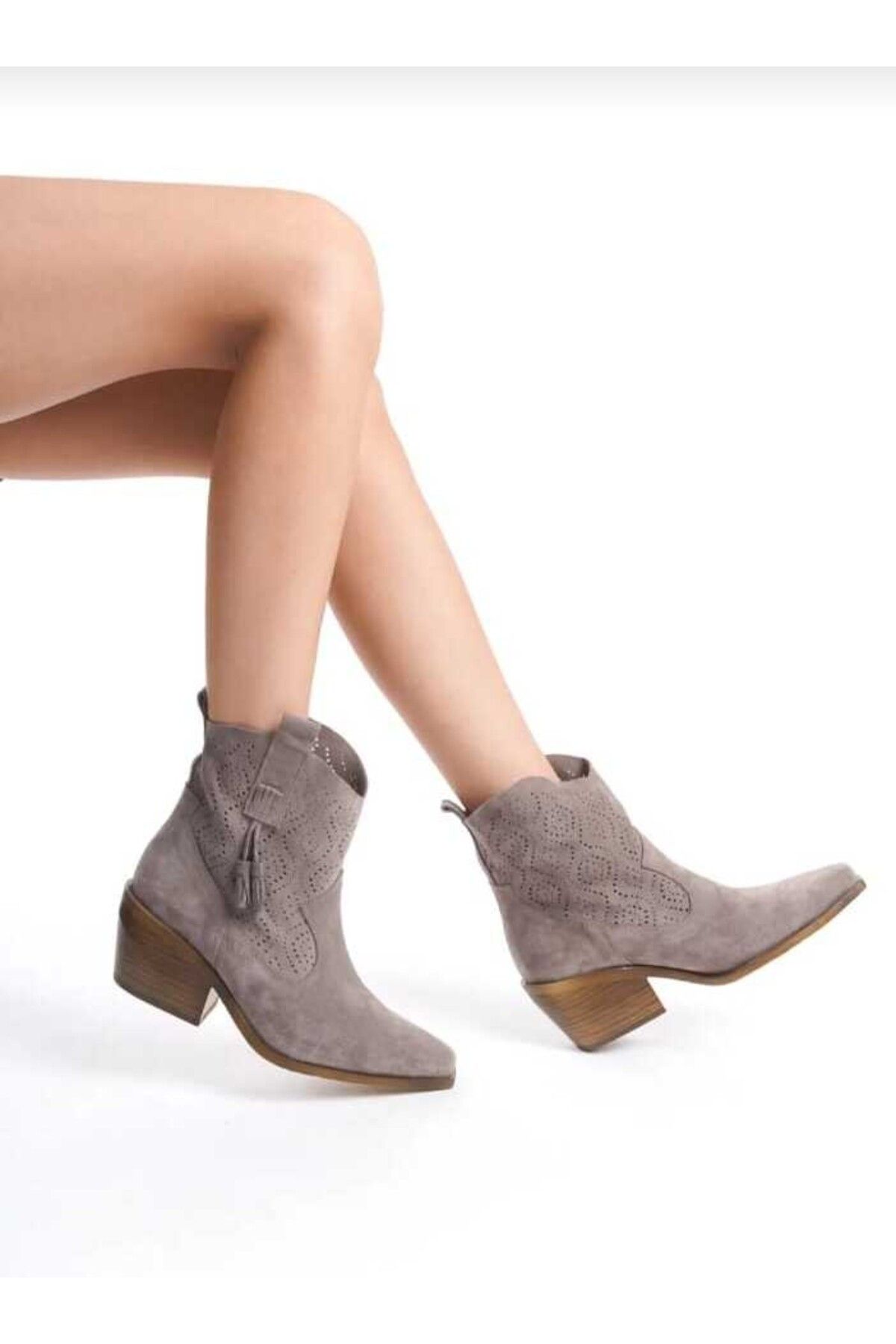 gumushoe Kadın Hakiki Deri Western Bot 7180