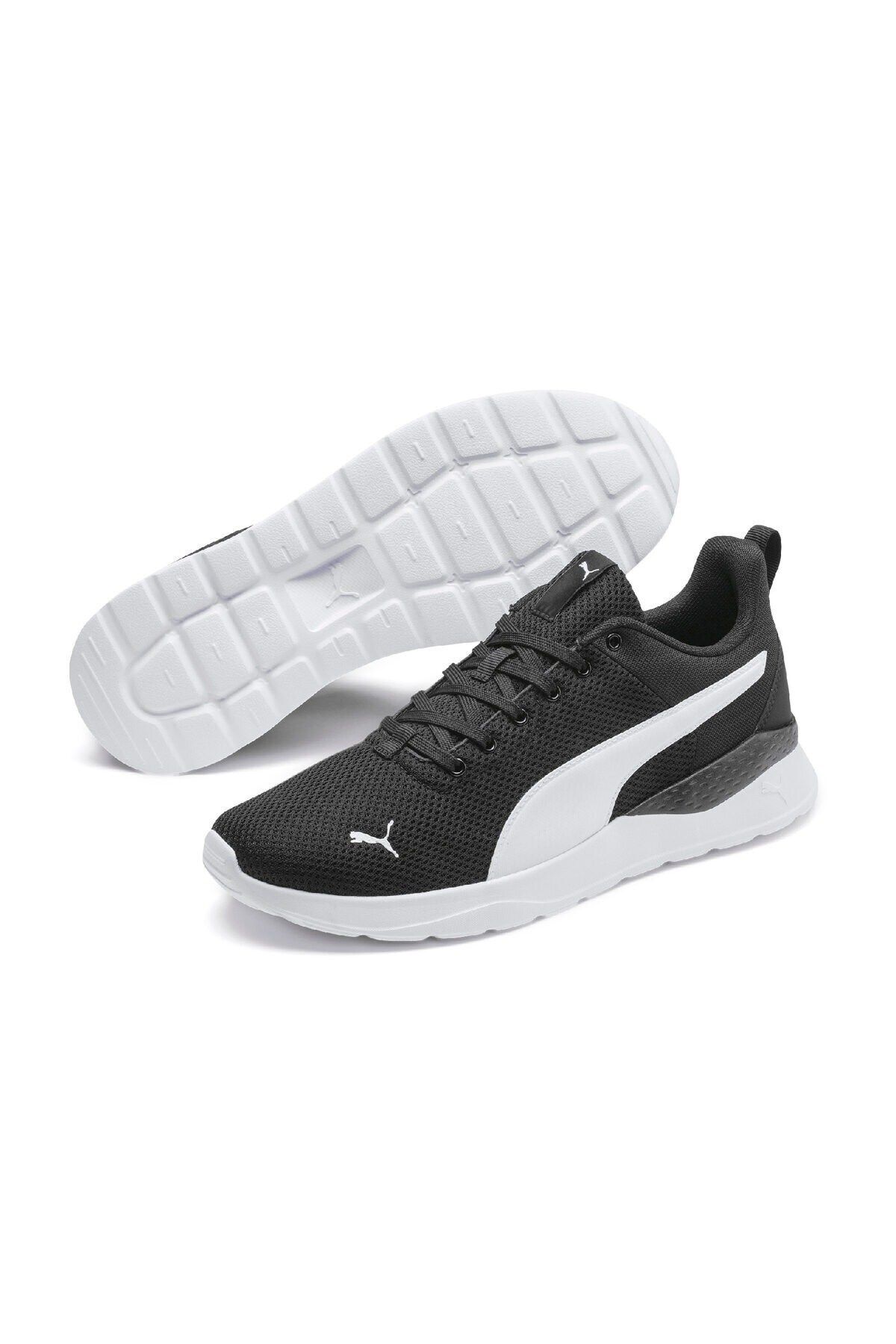 Puma Günlük Comfort Taban Bağcıklı Spor Ayakkabı Sneaker Siyah Beyaz