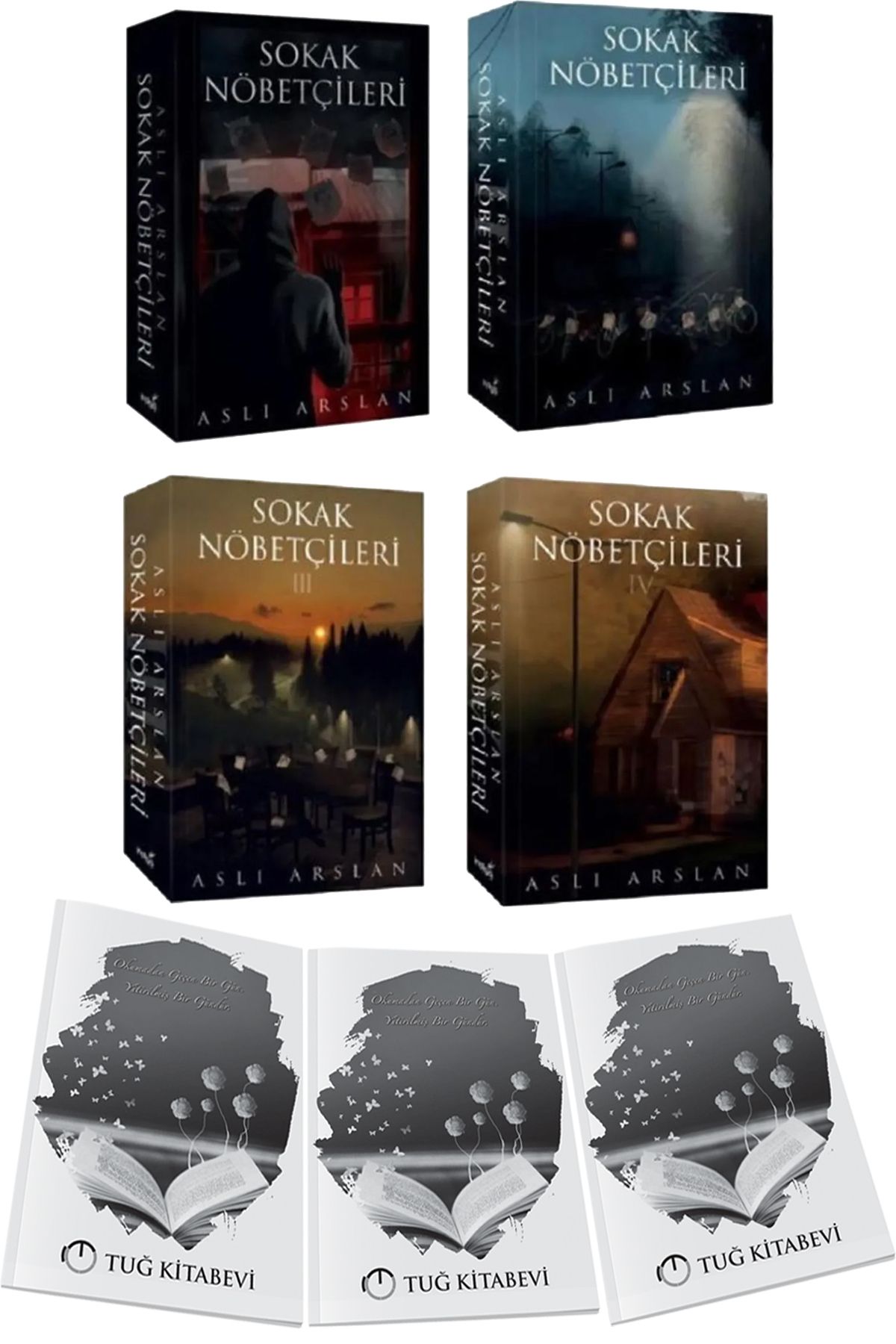 İndigo Kitap Sokak Nöbetçileri 1-2-3-4 Aslı Arslan Karton Kapak 4lü Set + Hediyeli