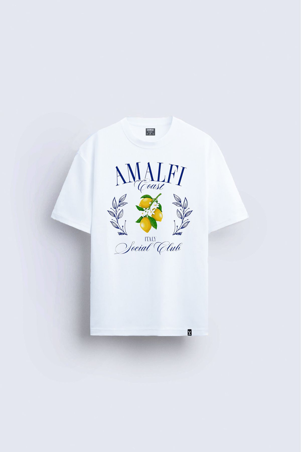 Darkia Lemon Limon Baskılı Bisiklet Yaka Unisex Beyaz Tişört T-shirt