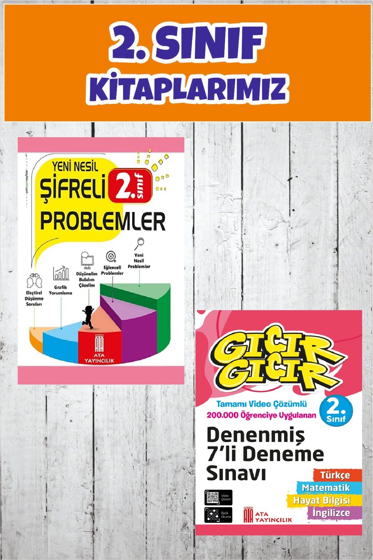 Ata Yayıncılık 2.Sınıf Şifreli Problemler + 7 li Denenmiş Deneme
