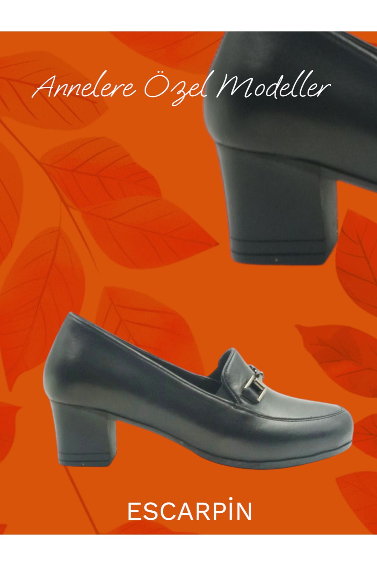 Escarpinshoes KADIN HAKİKİ DERİ KAPALI TOPUKLU GÜNLÜK VE ŞIK AYAKKABI