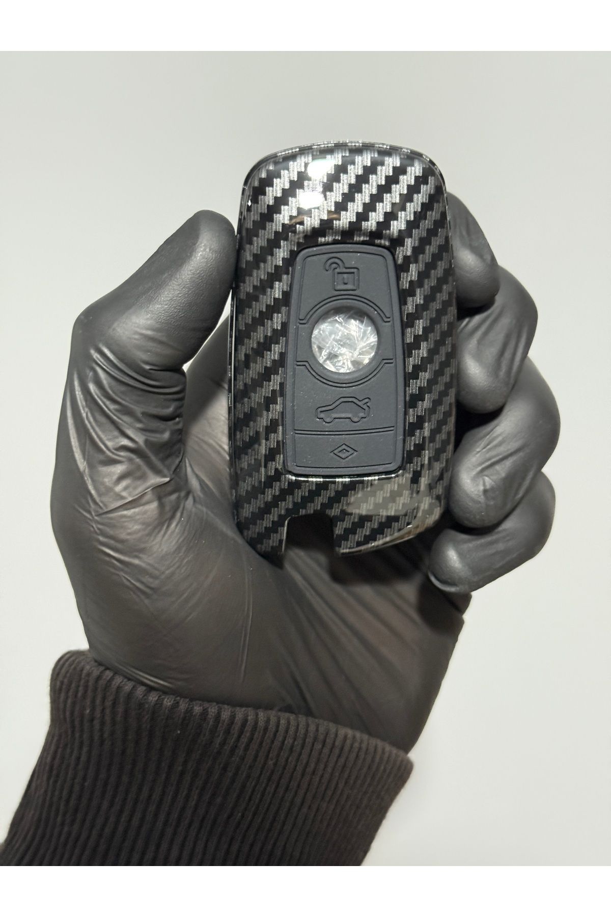 Luxe Aksesuarr Bmw F10 - F30 - F11- F90 Uyumlu Karbon Fiber Kılıfı