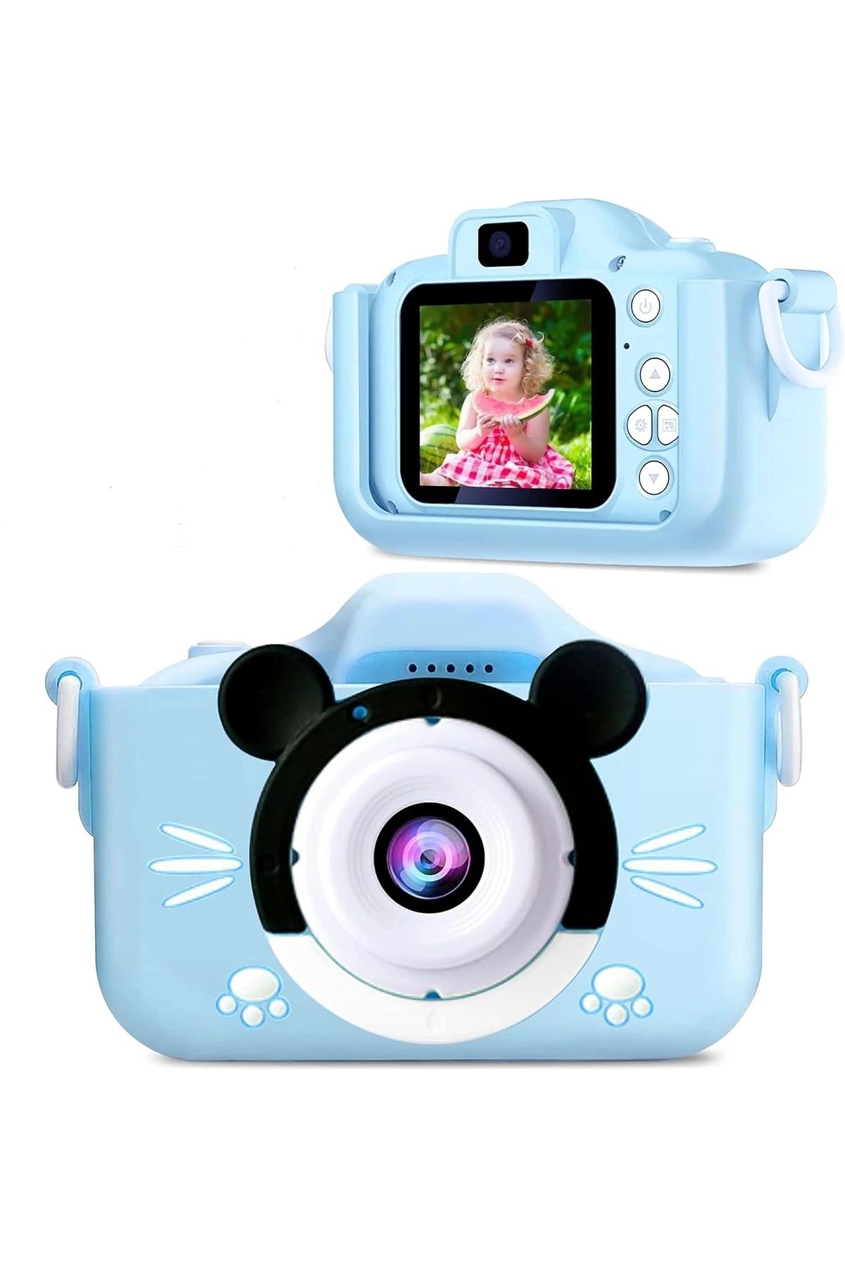 No8 Home Çocuk Dijital Fotoğraf Makinası 20 Mp Video Kaydedici 2.0 İnç Çift Kameralı