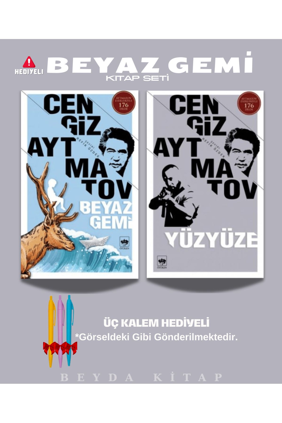 Bilge Kültür Sanat Beyaz Gemi - Yüzyüze - Cengiz Aytmatov - Kalem Hediyeli - Kitap Seti
