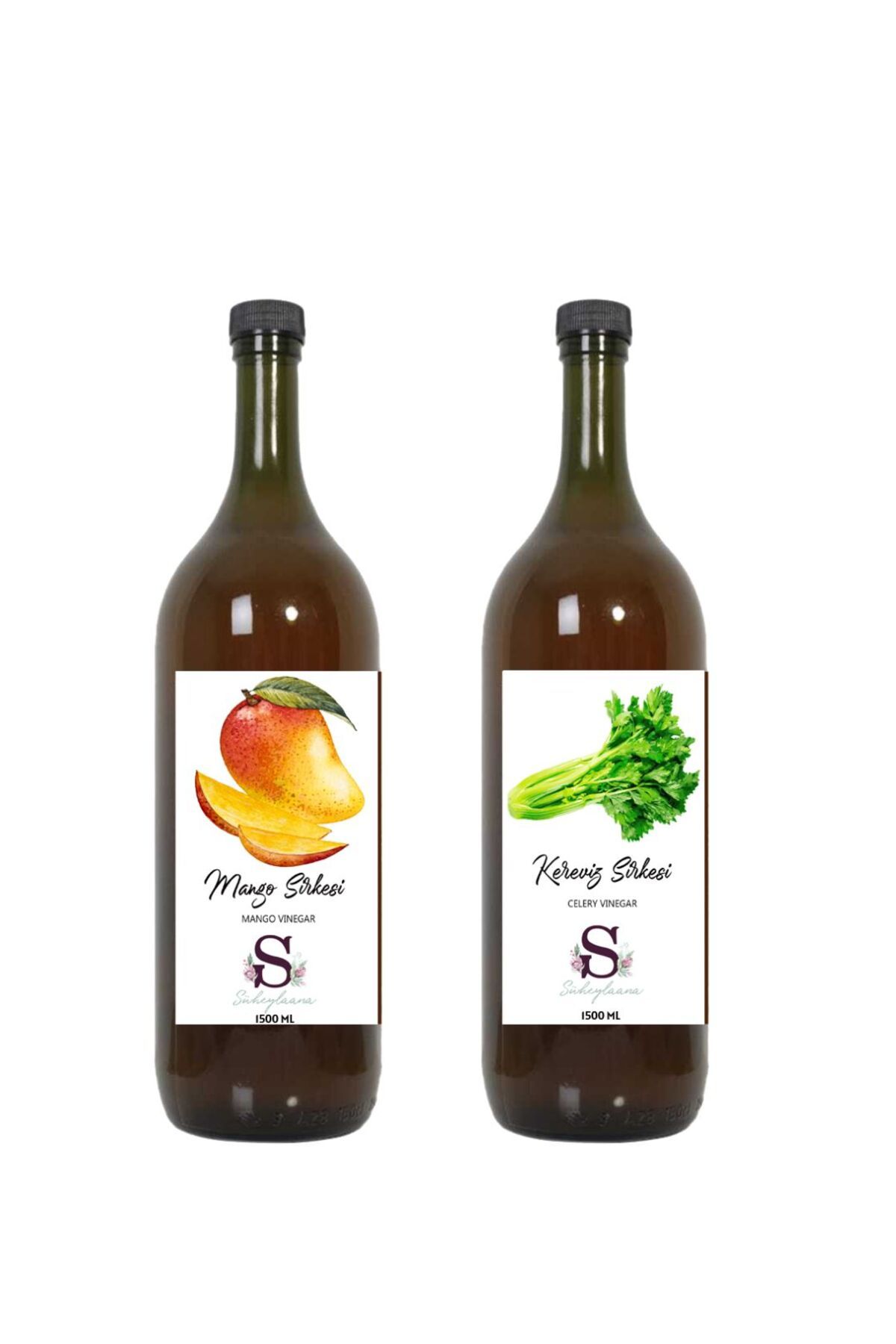 Süheylaana Doğal Mango Sirkesi 1500 Ml - Doğal Kereviz Sirkesi 1500 Ml