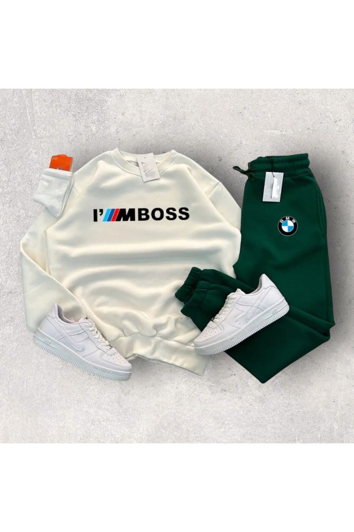 TEXTURA ✅ BMW Erkek Uzun Kollu Üst Eşofman Takımı - Spor ve Modern Tasarım