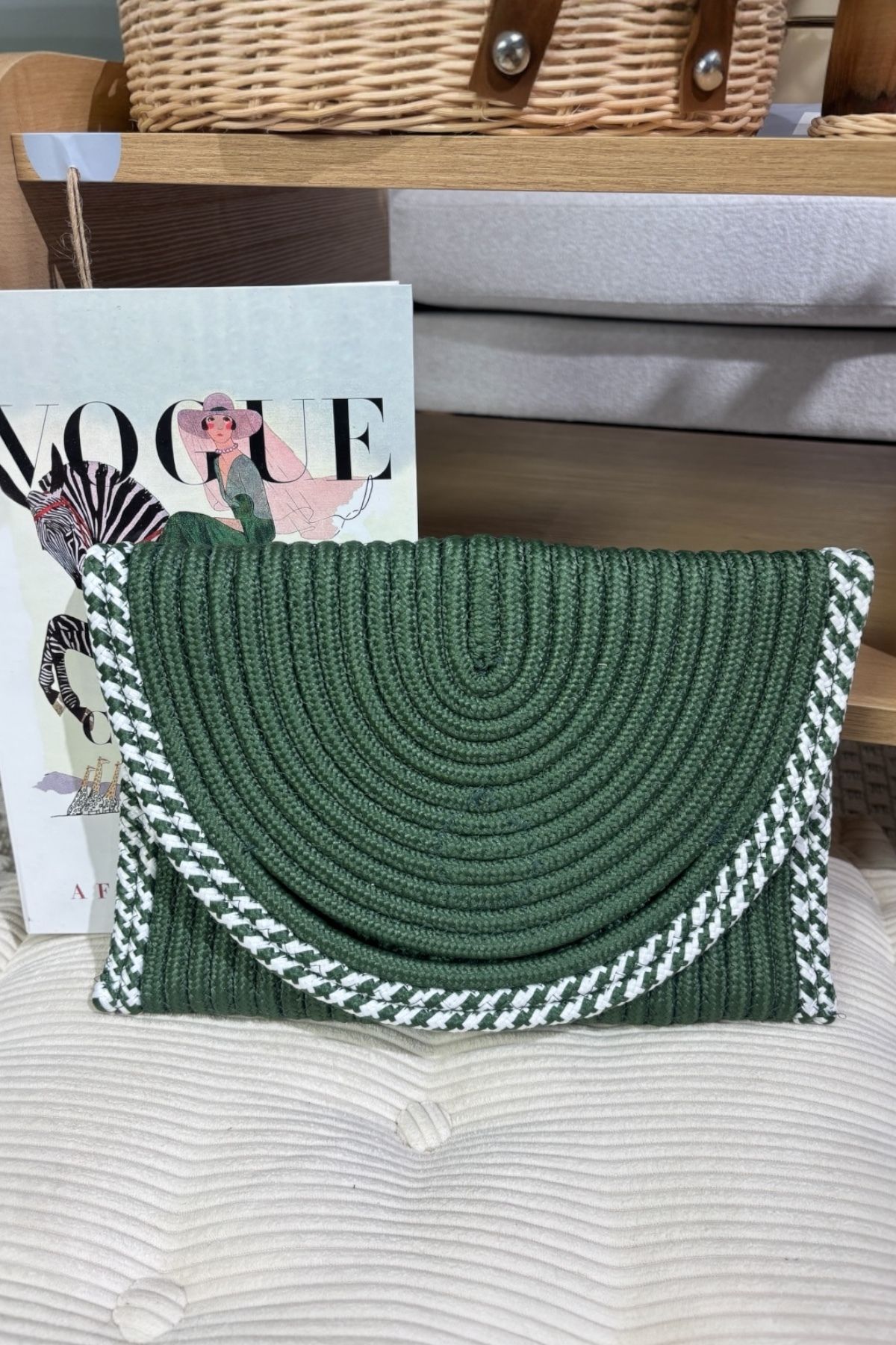MaVaux El Geçirme Detaylı Zarf Portföy Clutch Çanta