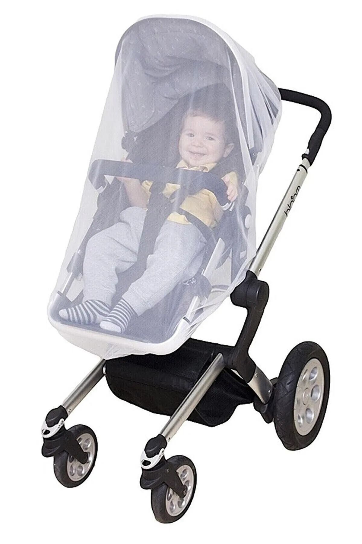 Beatitude-Stroller Fly Screen Compatible with Every Baby Stroller Mosquito Net Canopy Washable Fine Mesh Mother Kids Products 8