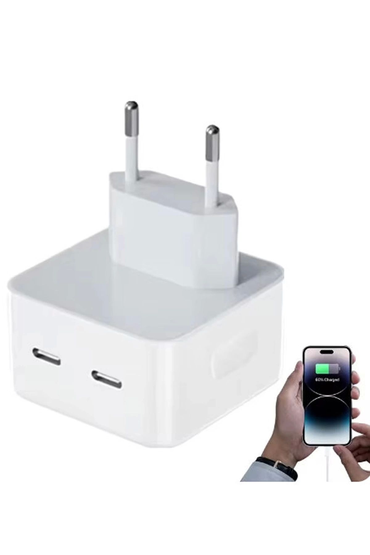 No8 Home Usb Portu Hızlı Şarj Aleti Taşınabilir Pd 3.0 35w Cep Telefonu Şarj Adaptörü Usb-c Port