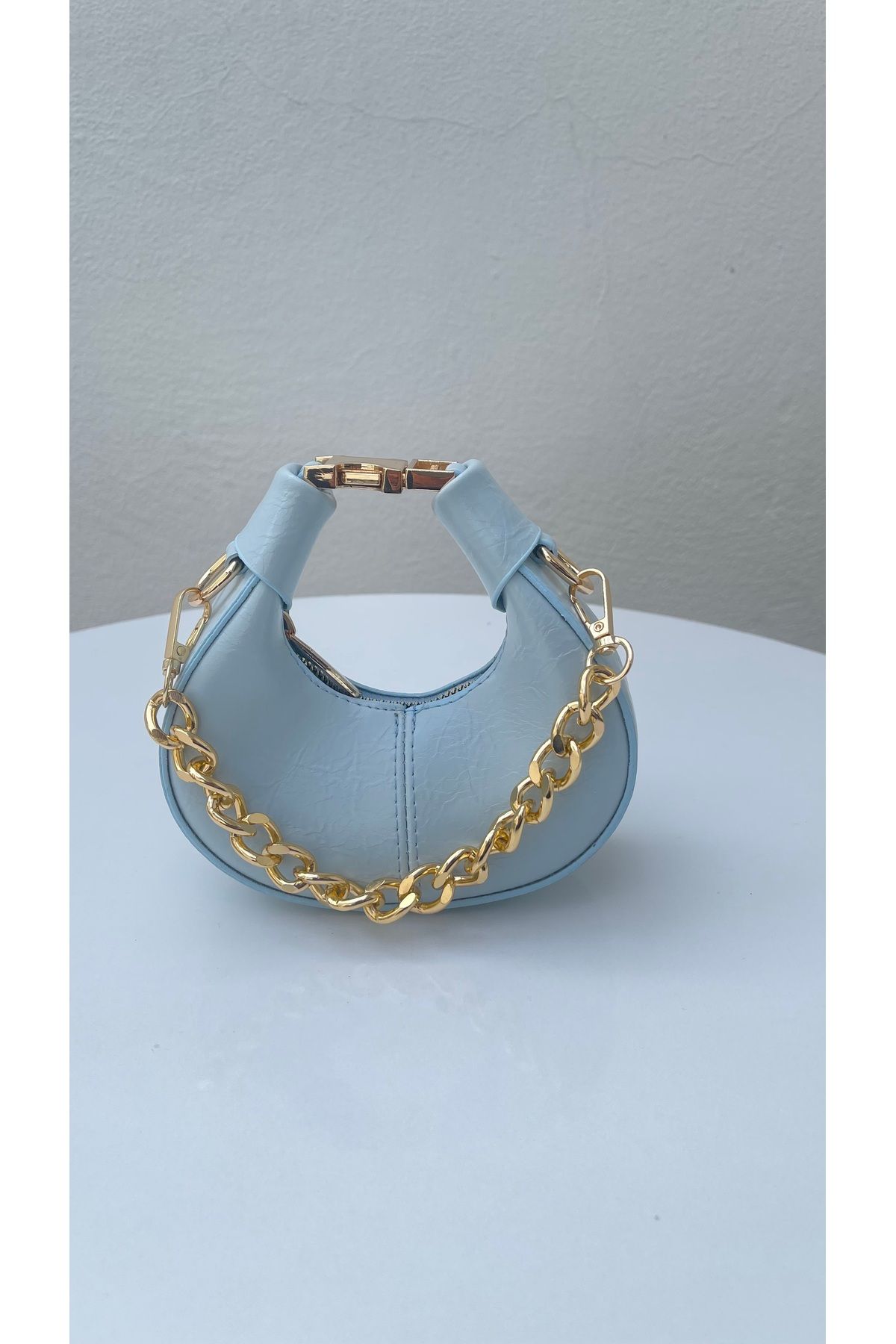 HANWOMEN BAGS Lunera Mavi Kadın El Ve Omuz Çapraz Mini Model