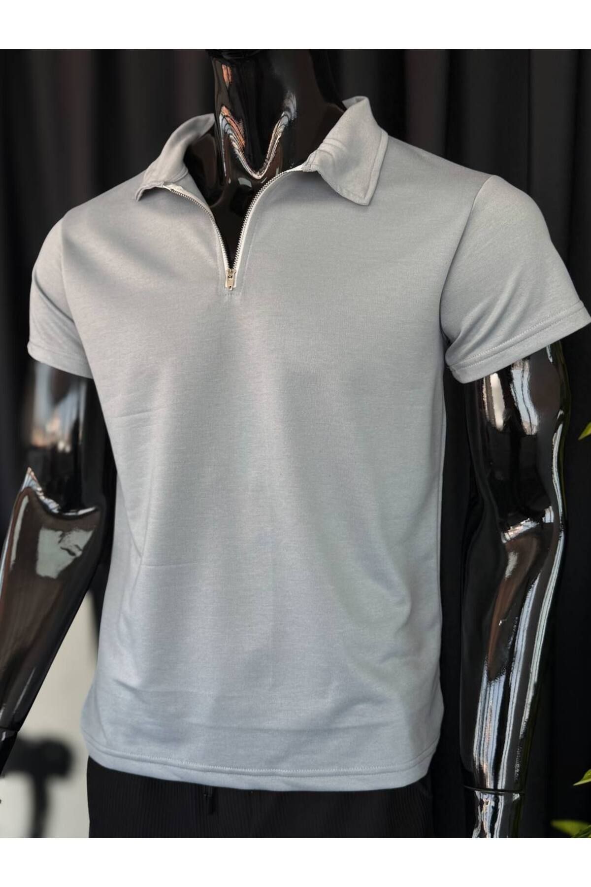 TEXTURA ✅ Yarım Fermuar Polo Yaka T-shirt – Konforlu Kesim, Şık Görünüm