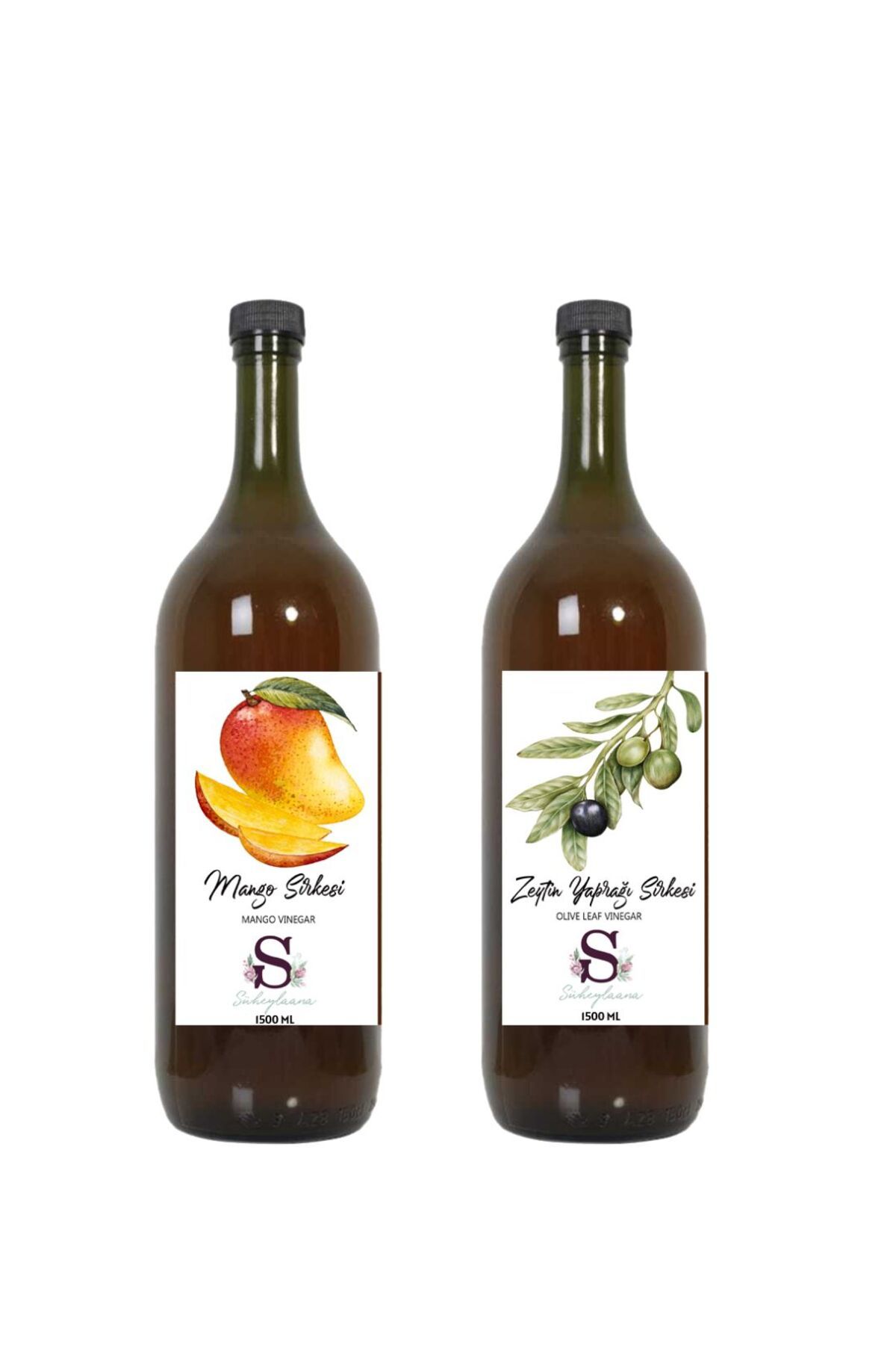 Süheylaana Doğal Mango Sirkesi 1500 Ml - Doğal Zeytin Yaprağı Sirkesi 1500 Ml