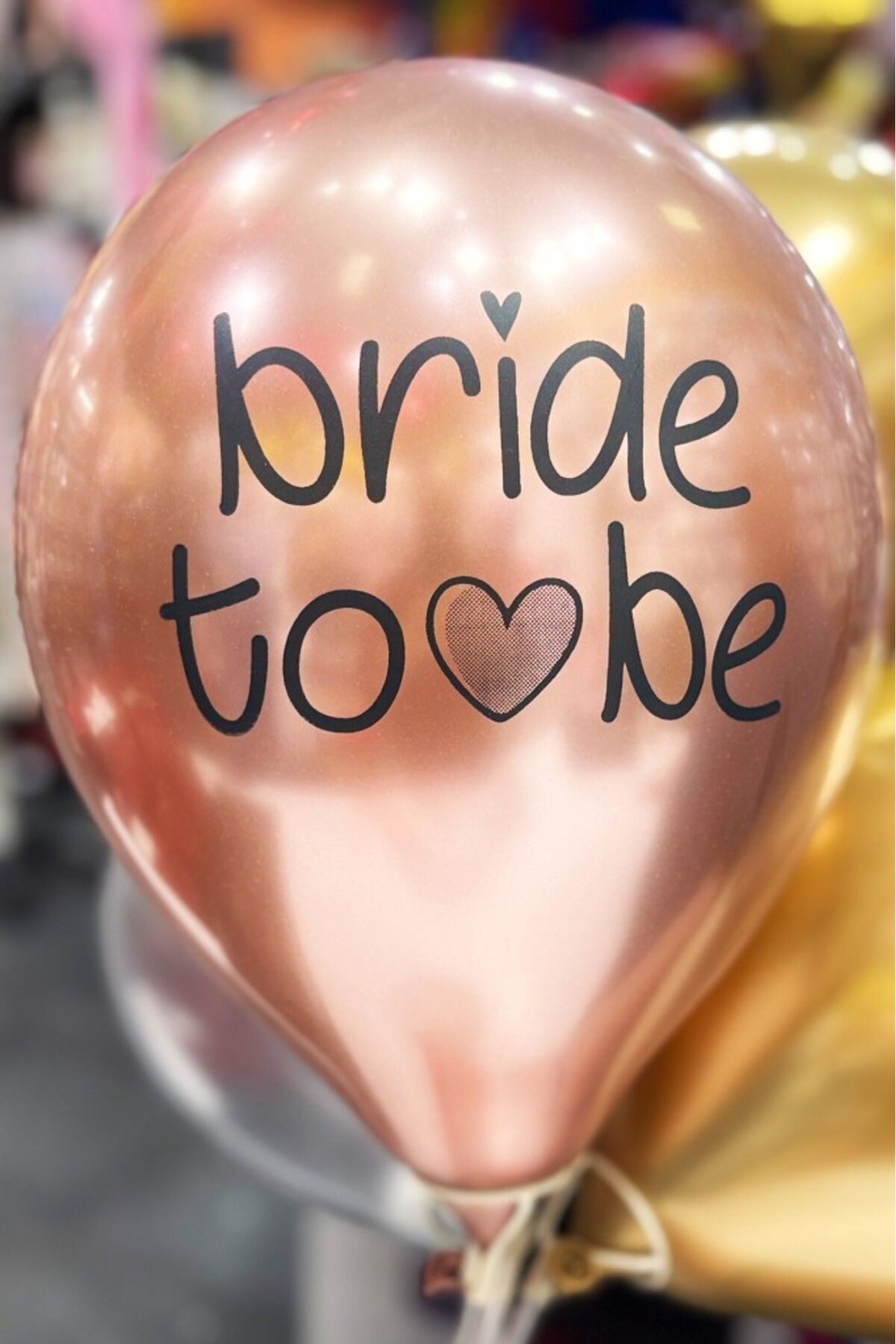 BeySüS Bride Balon Krom Rosegold 5'li 12 inç