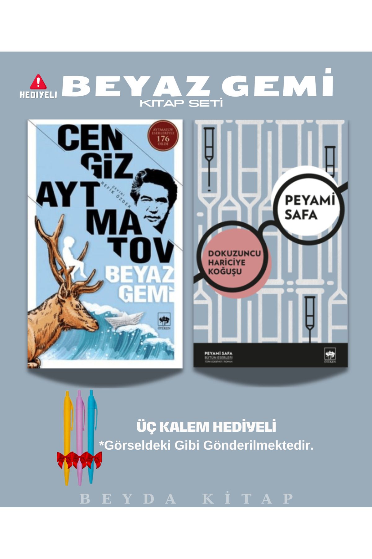 Bilge Kültür Sanat Beyaz Gemi - Dokuzuncu Hariciye Koğuş - Cengiz Aytmatov - Kalem Hediyeli - Kitap Seti