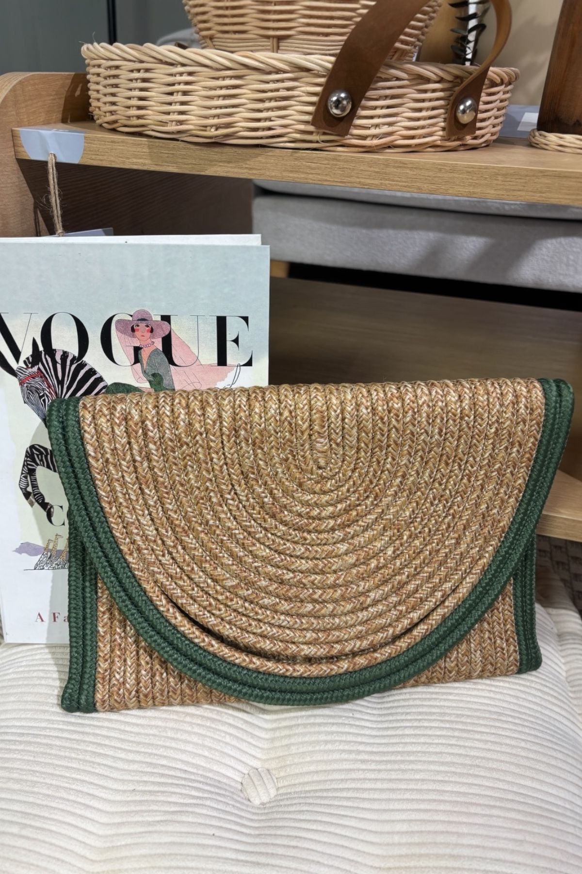 MaVaux El Geçirme Detaylı Zarf Portföy Clutch Çanta