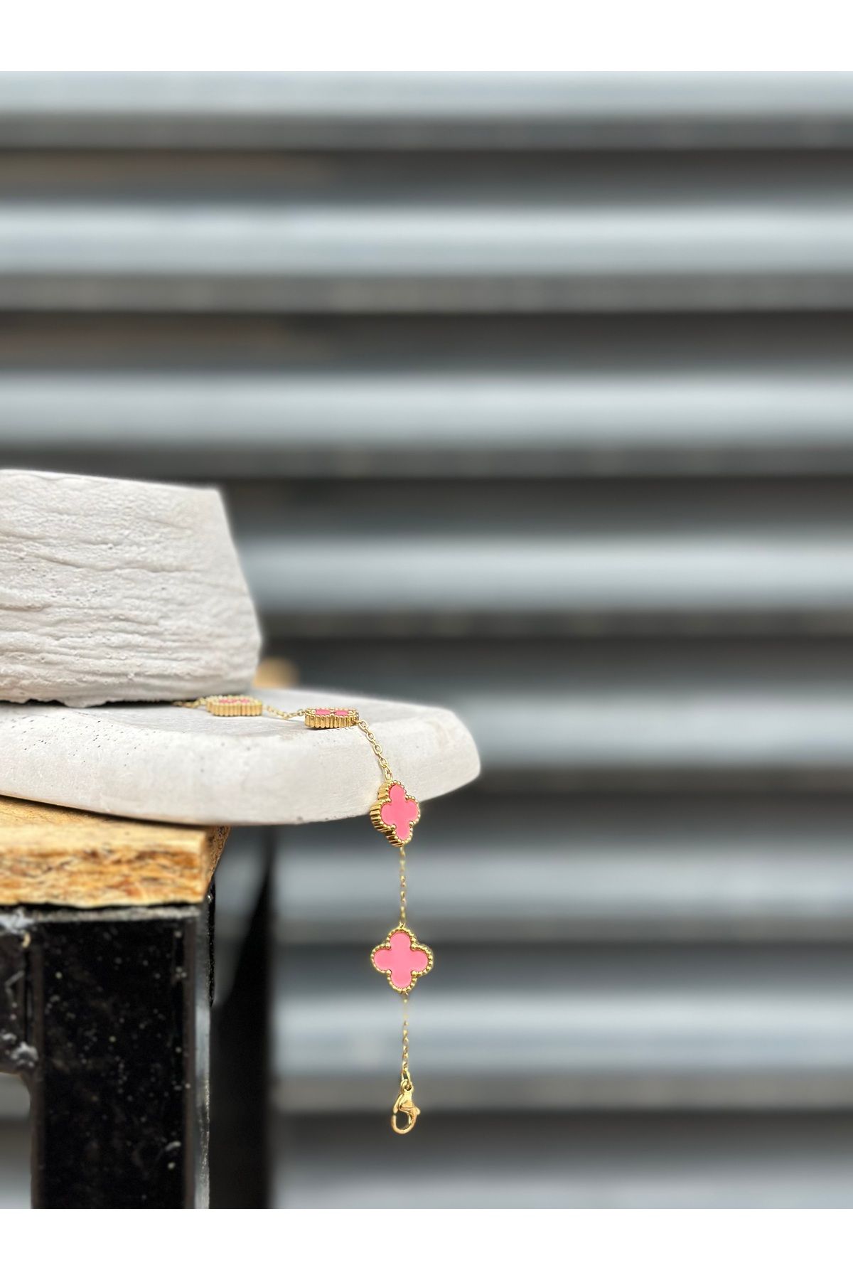 staınless steel Van Cleef Çelik Bileklik