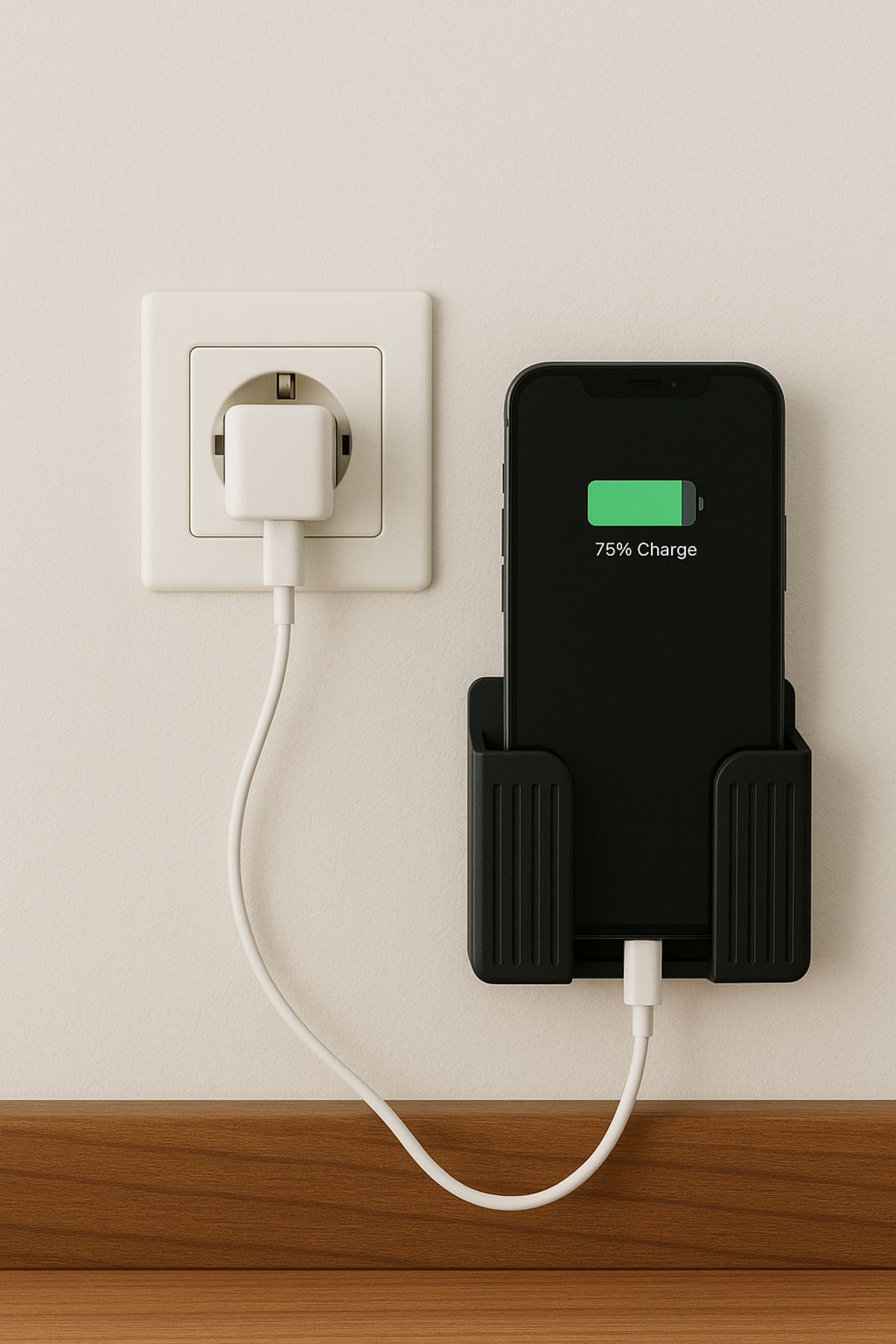 Cousventure Duvara Üstü Telefon - Kumanda Standı,Telefon Tutacağı Kumanda Tutacağı