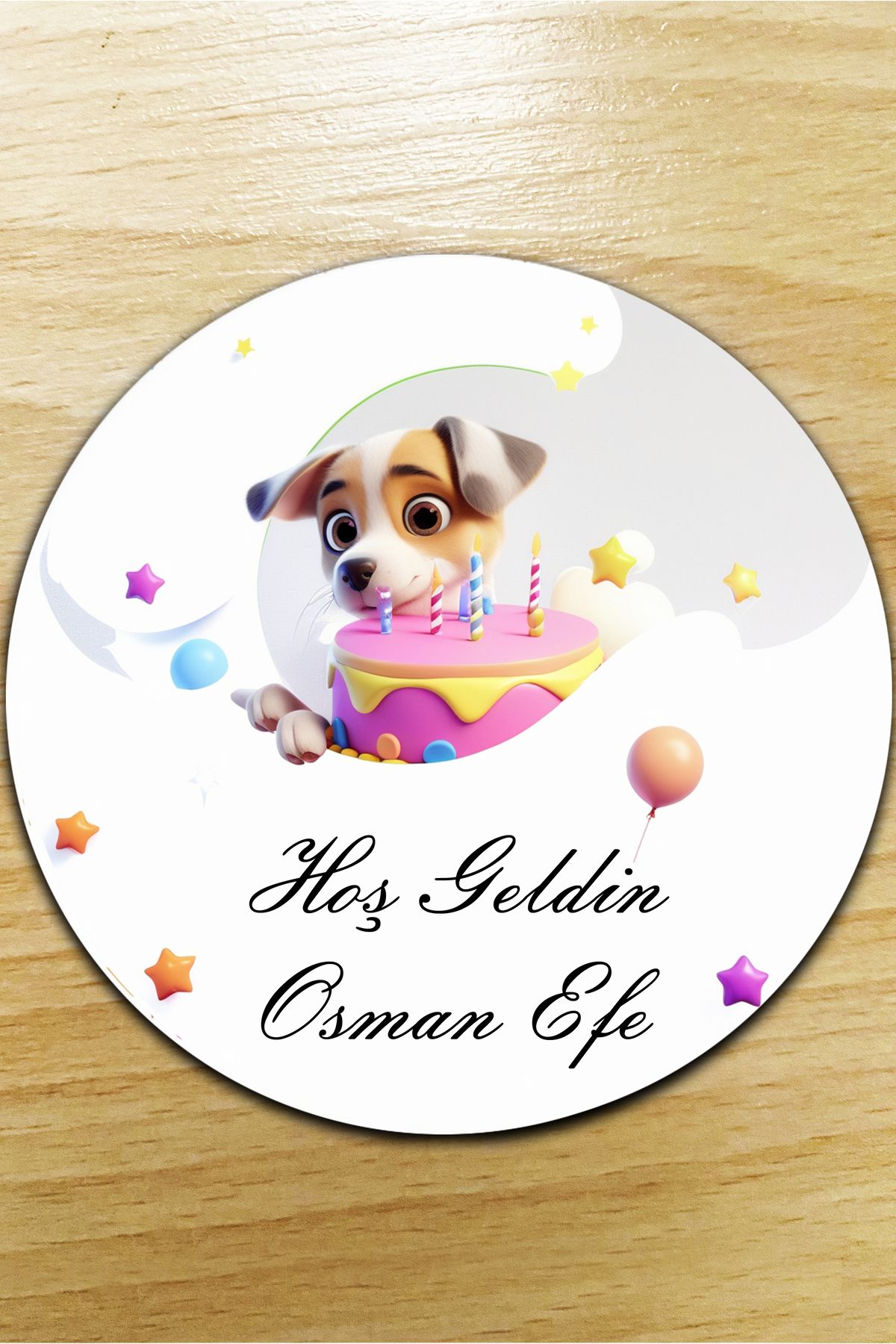 Emr Store Köpek Doğum Günü Pasta Magnet Bebek Magnet 10 Adet Hediyelik Çocuk Magnet
