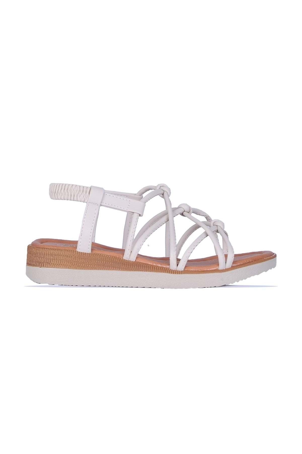 moda ayakkabım Moda Ayakkabı 851 Yazlık Düz Sandalet Ayakkabı