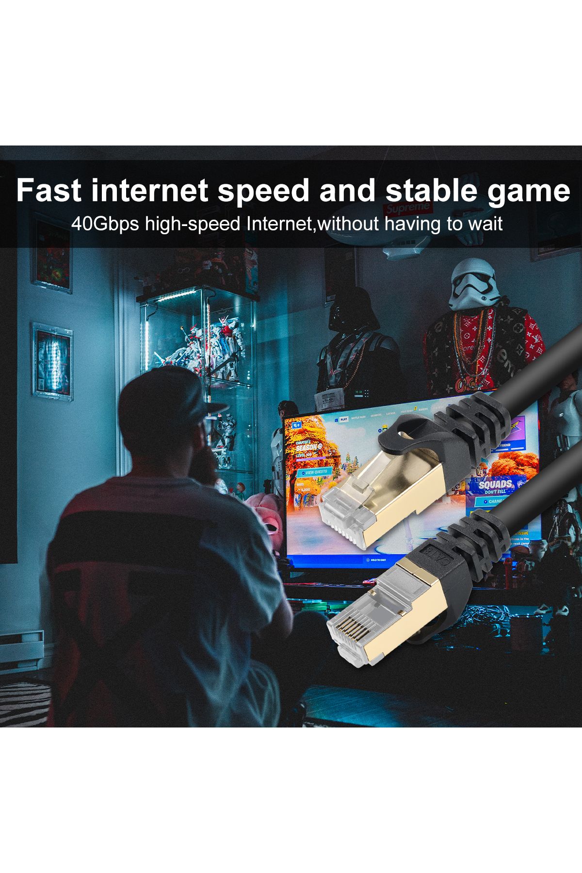 Datazone-Ethernet Cable 10 Meter CAT8 High Speed 10Gbps Premium Internet Lan by Datazone 4