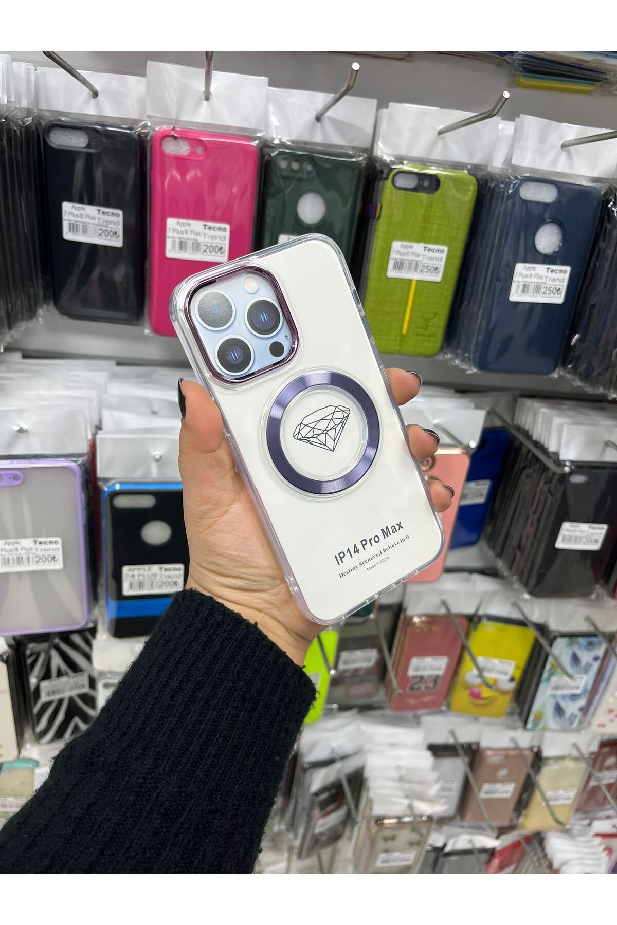 TECNOTREND Apple İphone 14 Pro Max Şeffaf Magsafeli Silikon kılıf