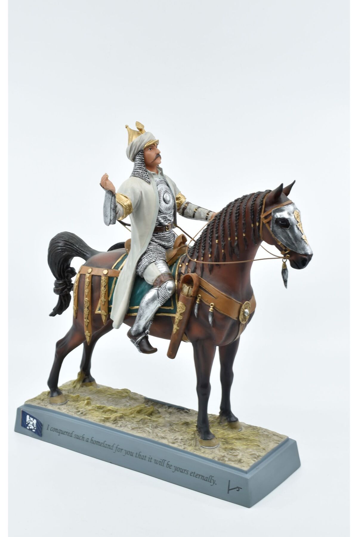 AYDINARTSHOP Veronese Sultan Alparslan Heykeli – Atlı Türk Komutanı