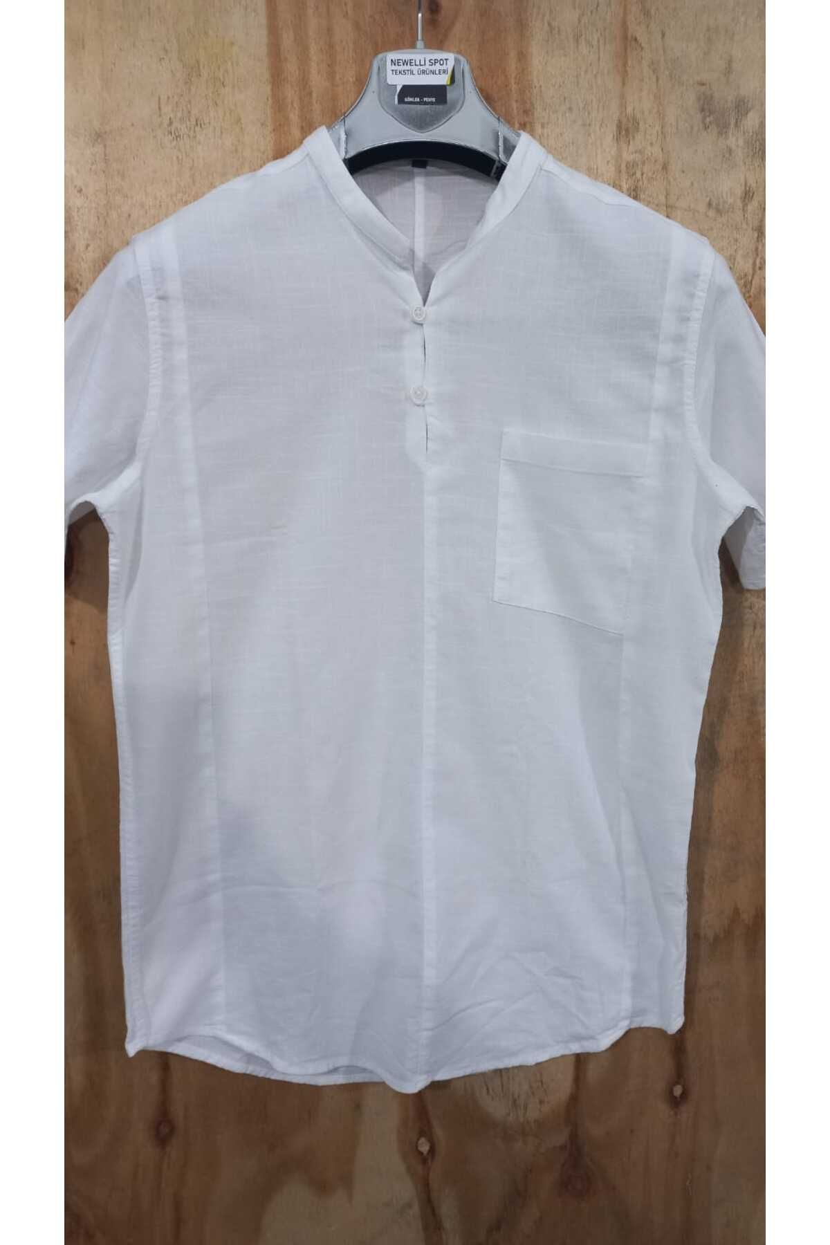MODA Keten Gömlek Hakim Yaka