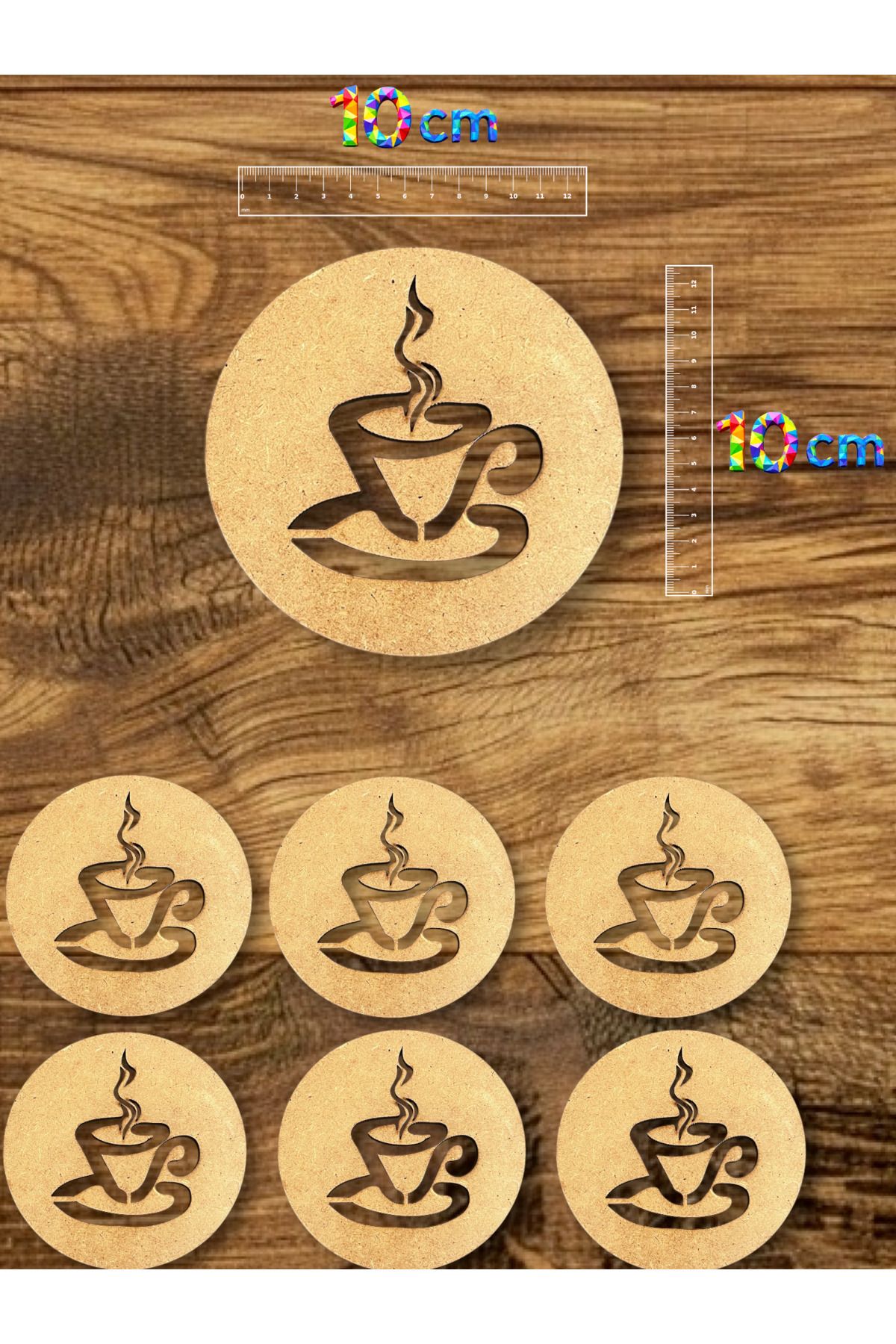Design 4N Bardak Altlığı 6’lı Takım