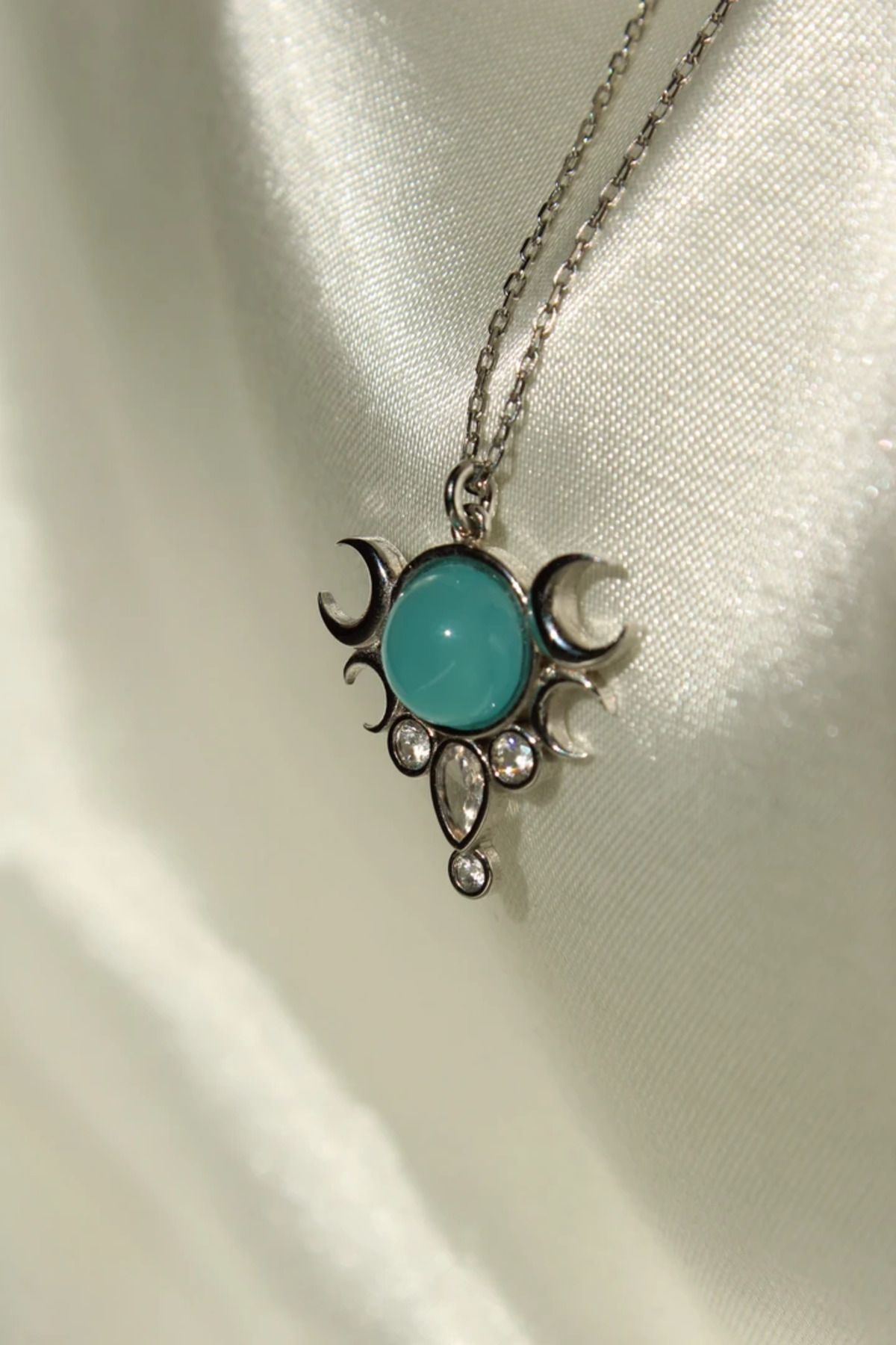 Harlofia Jewelry 925 Ayar Gümüş Noctilune Kolye