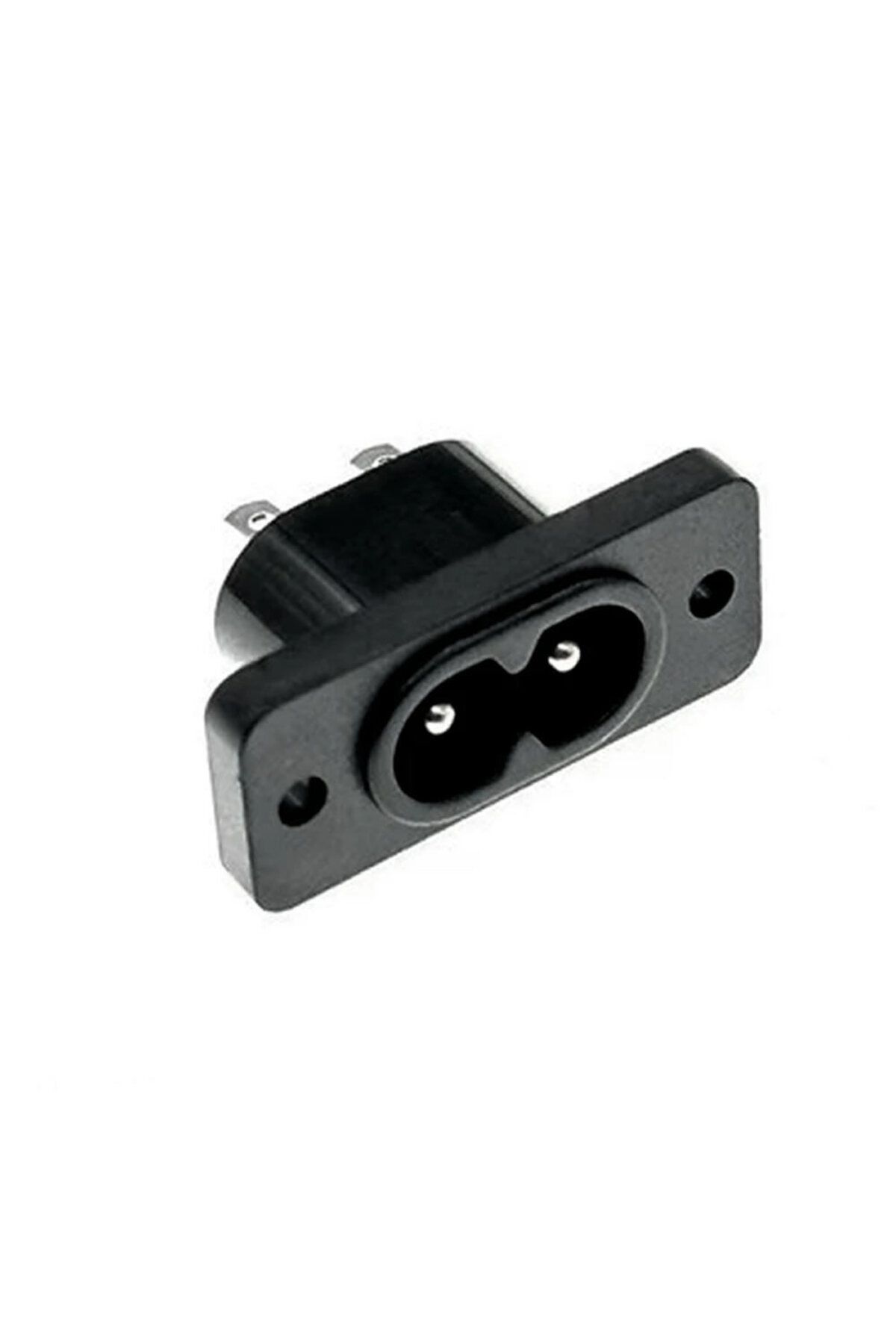 Alkatronik 220V 5A AC Dişi Power Giriş Soketi C7 2 Pin Panel Montaj Tip Elektrik Güç Kablo Bağlantı Konnektörü