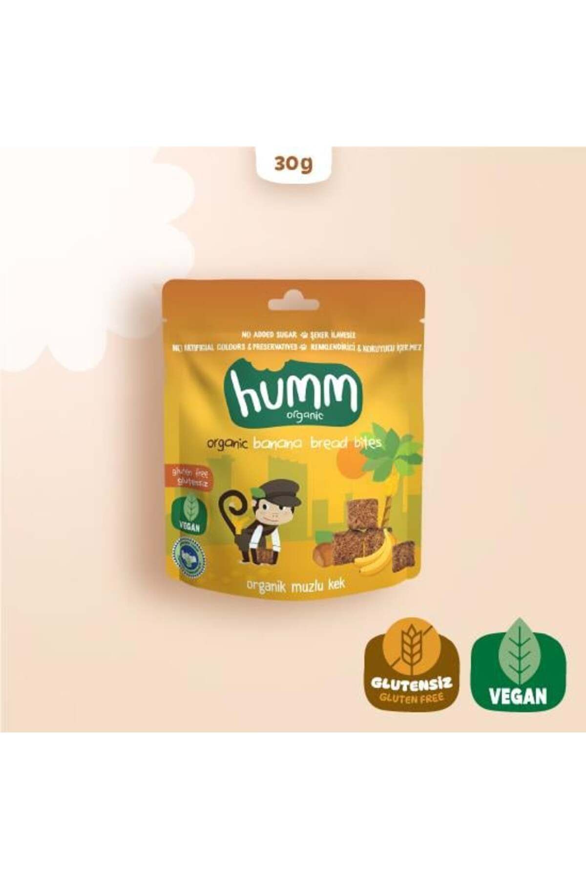 NEZADE STORE Humm Organik Glutensiz Vegan Muzlu Kek 30 Gr