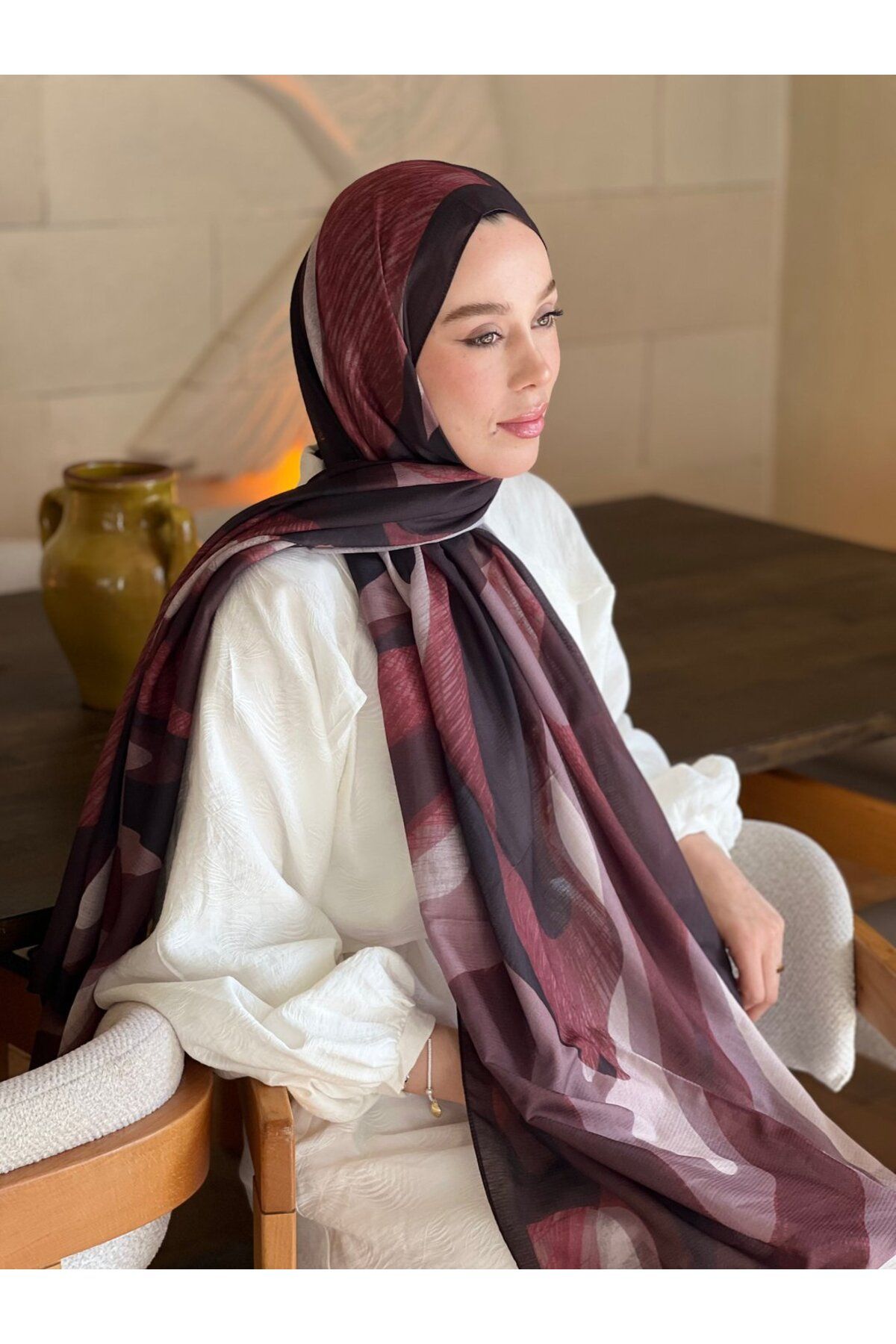 Modakaşmir Mevce Desen Lina Şal