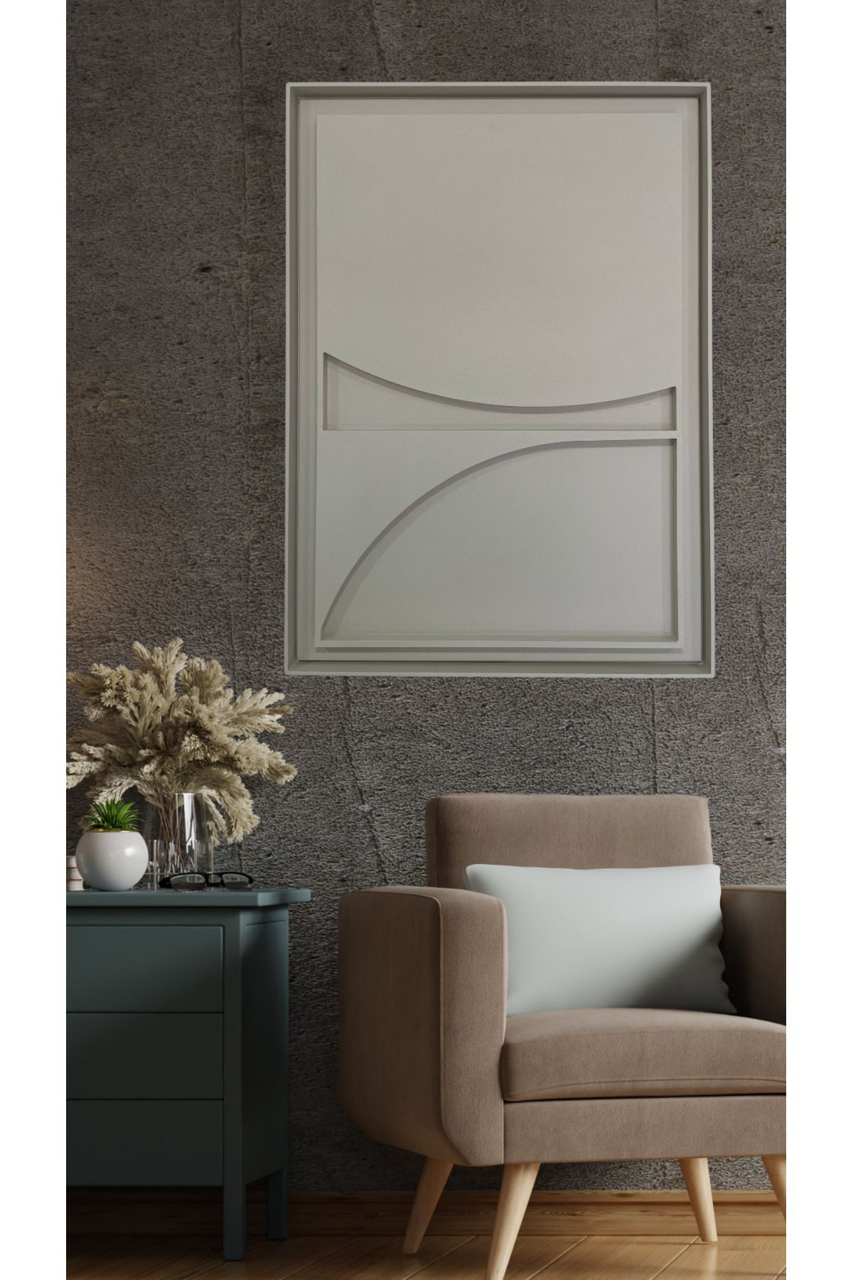 nora par bohem iskandinav minimalist modern kabartma pinterest 3d tablo